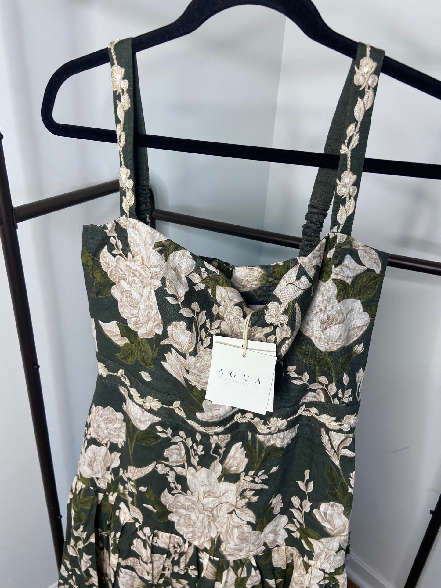 Agua by Agua Bendita Lima Gardenia Maxi Dress size M