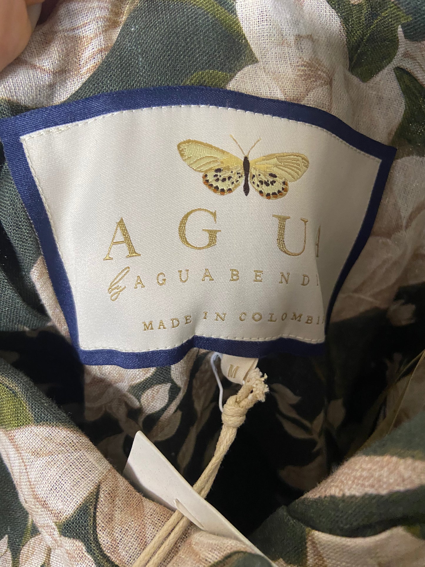 Agua by Agua Bendita Lima Gardenia Maxi Dress size M