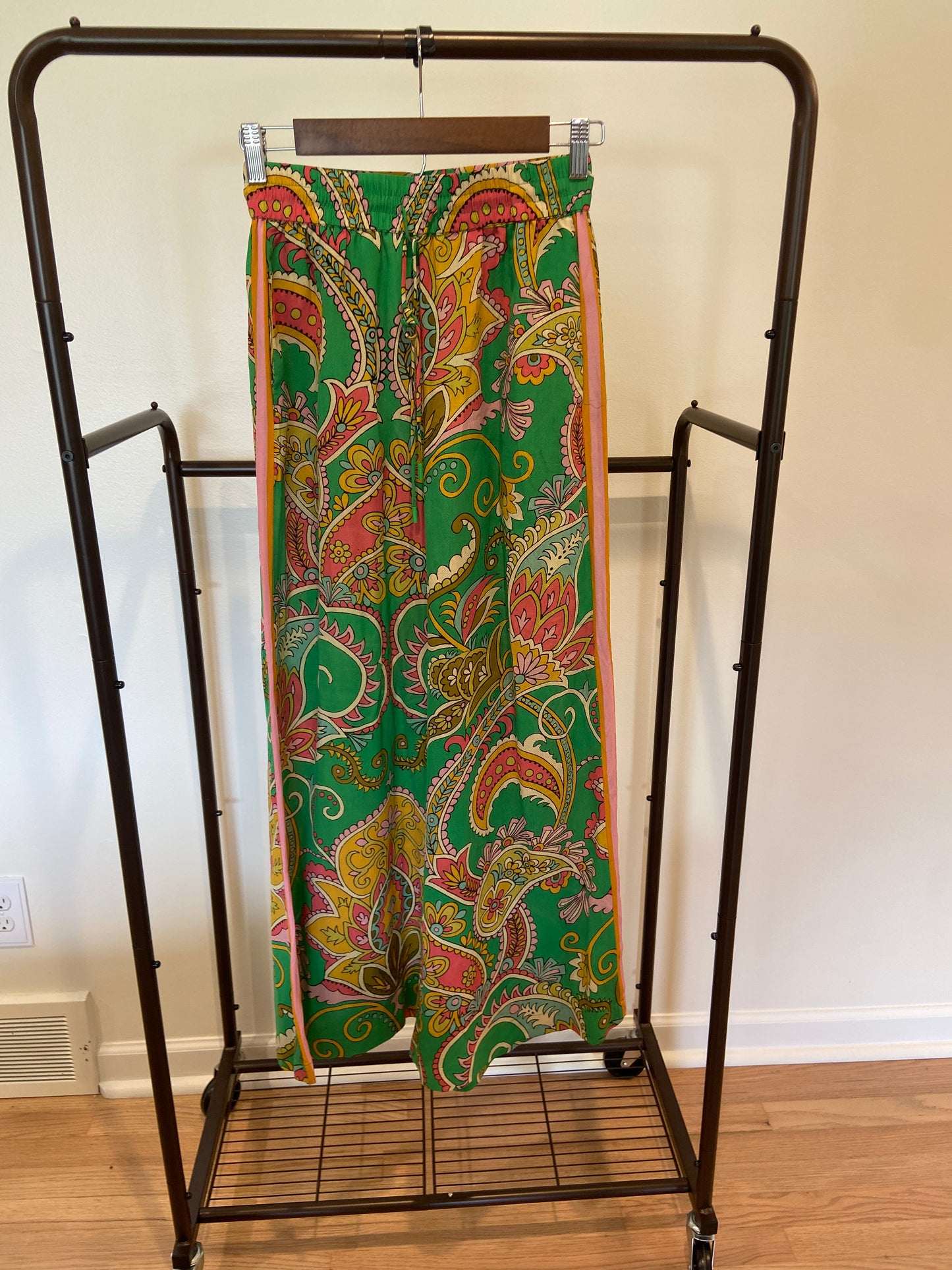 Alemais Marion Printed Silk Pants size AU 6 US 2