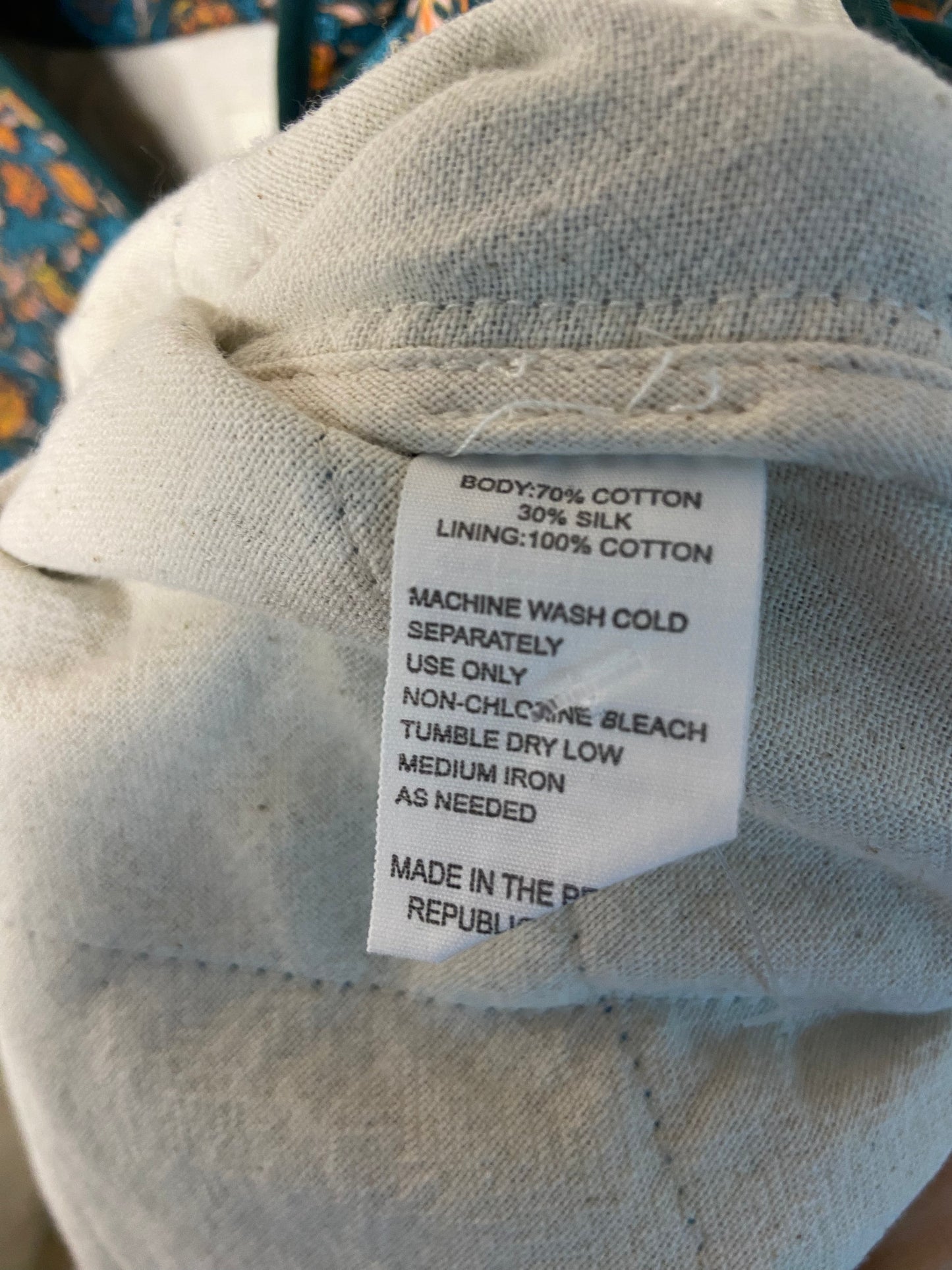 Trovata Birds of Paradis August Quilted Jacket Botanical Border size S