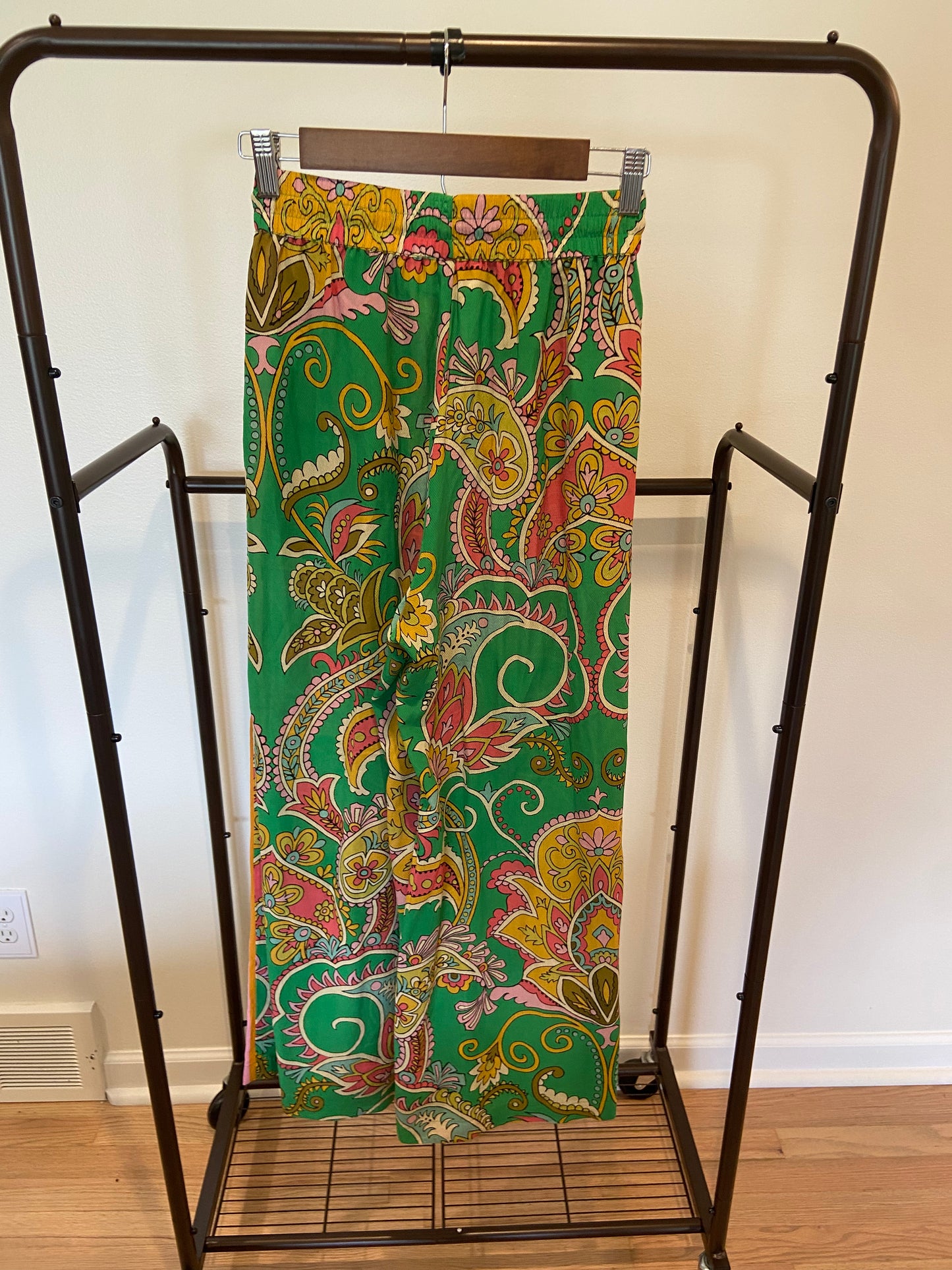 Alemais Marion Printed Silk Pants size AU 6 US 2