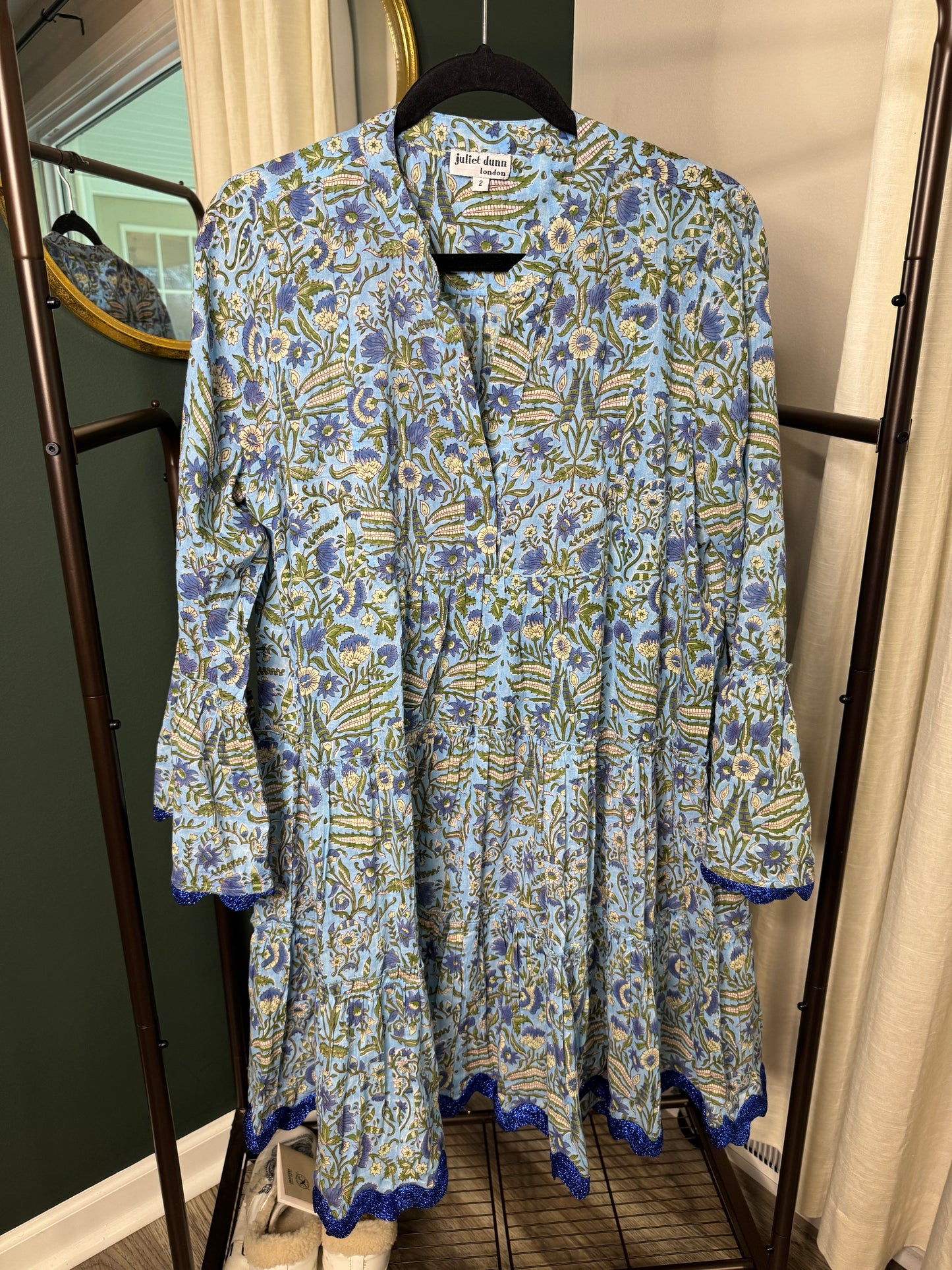 Juliet Dunn Cotton Mini Dress size 2 (6/8)