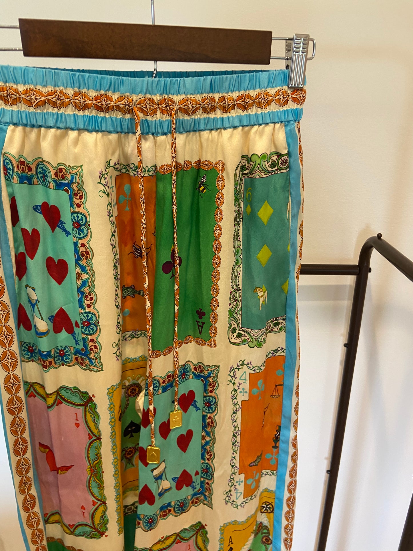Alemais Rummy Silk Wide Leg Trousers Pants size AU 6 US 2