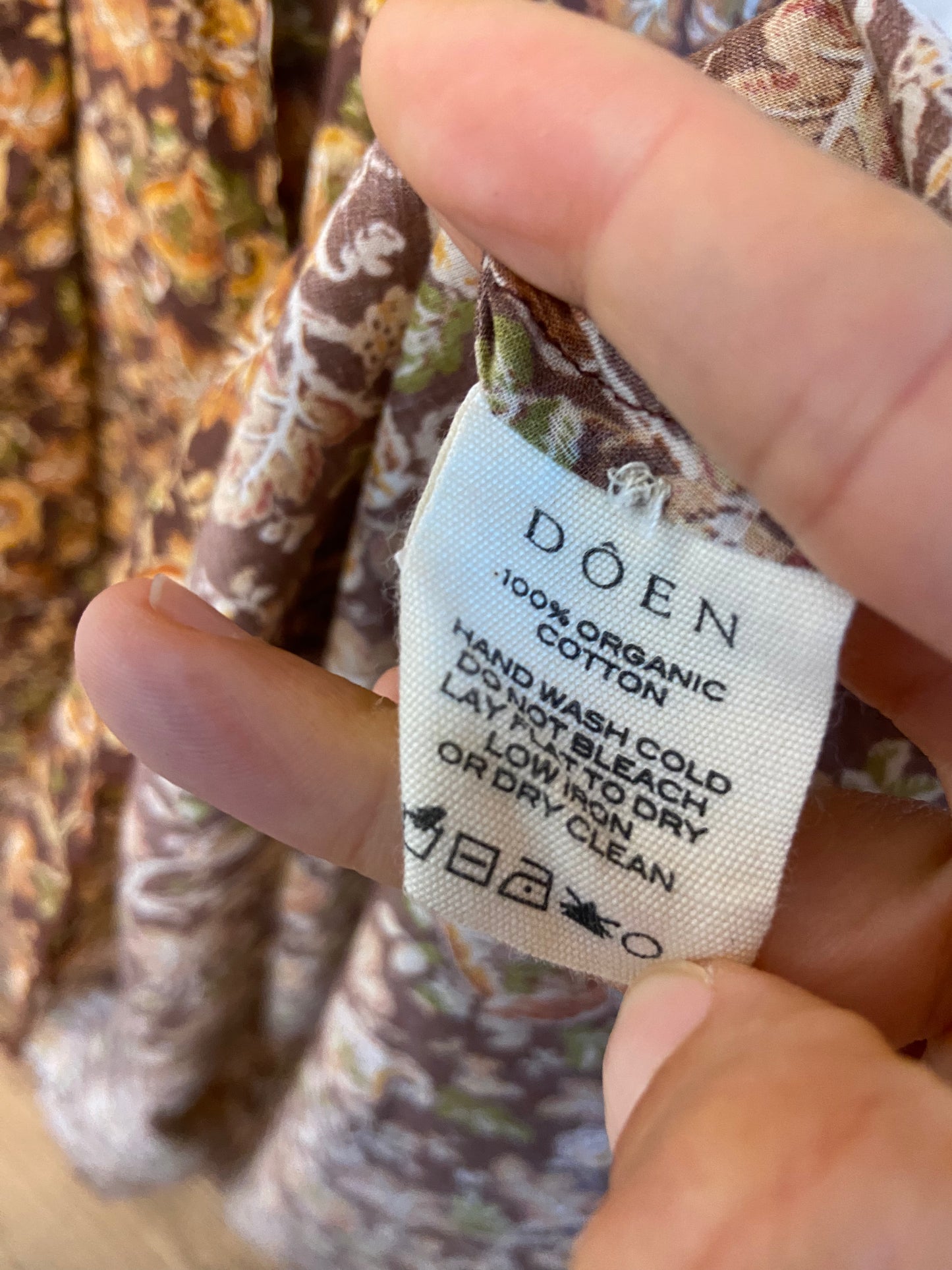 Doen Milana Autumn Floral Midi Dress size S