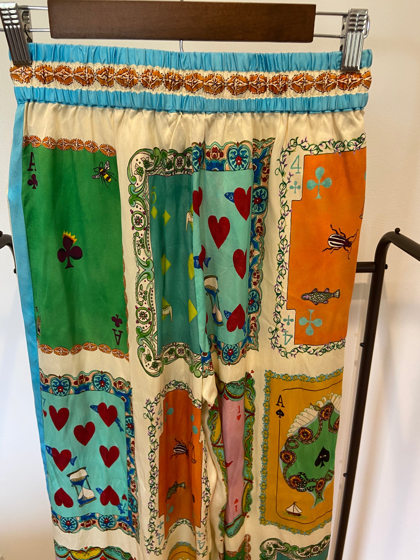 Alemais Rummy Silk Wide Leg Trousers Pants size AU 6 US 2
