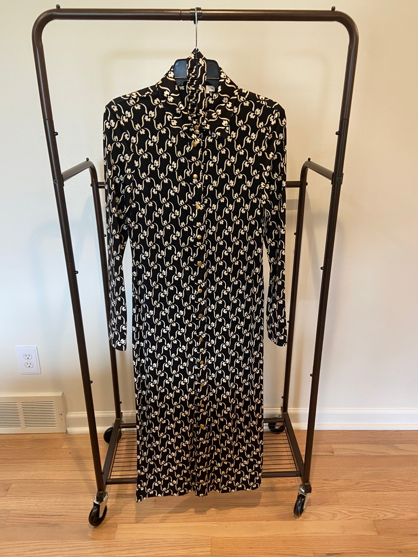 Tory Burch Printed Polo Silk Midi Dress size S
