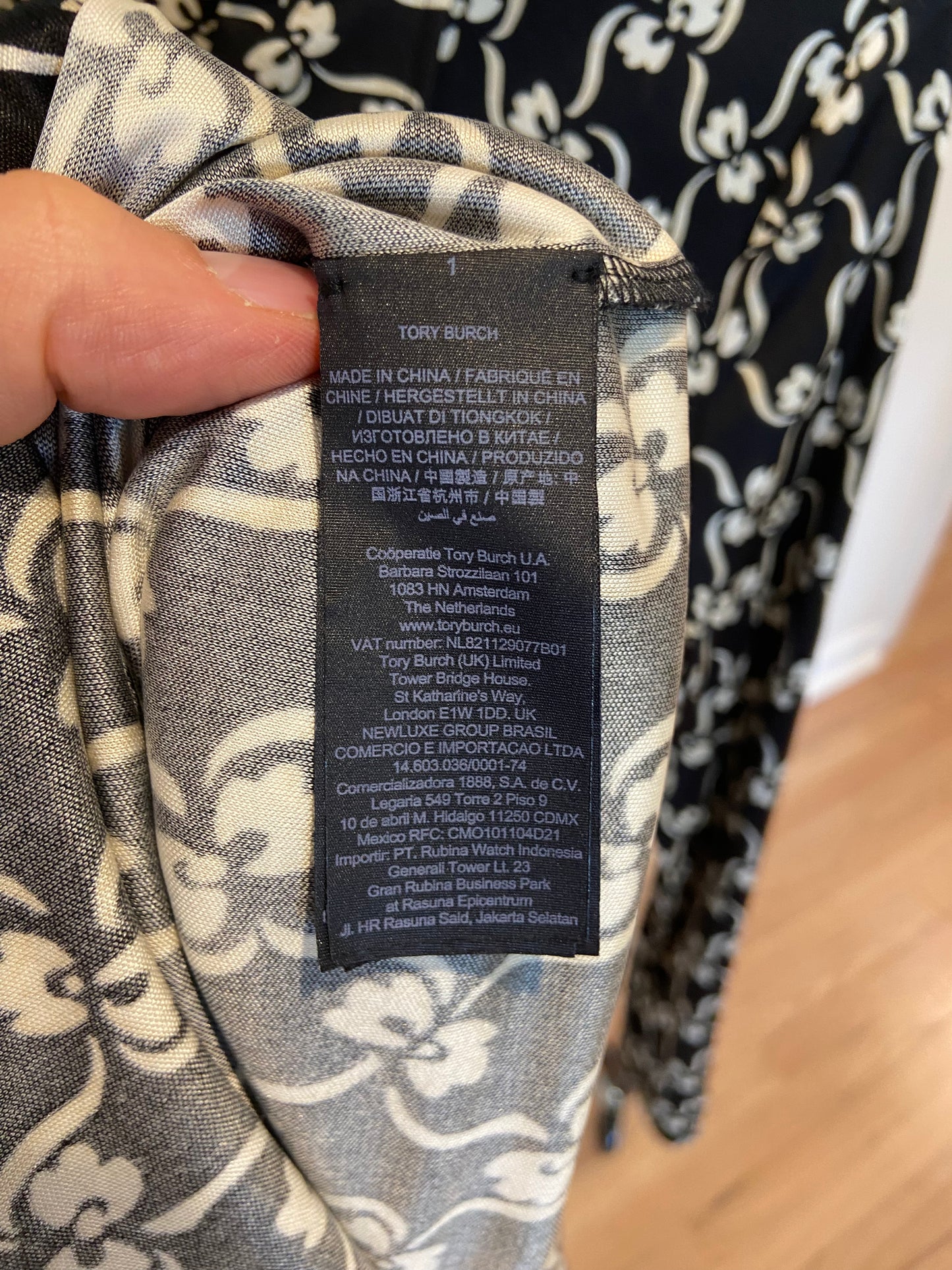 Tory Burch Printed Polo Silk Midi Dress size S