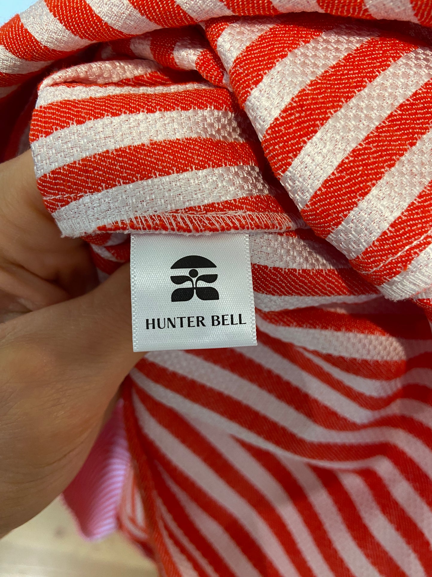 Hunter Bell Poppy Stripe Cosi Midi Dress size 8