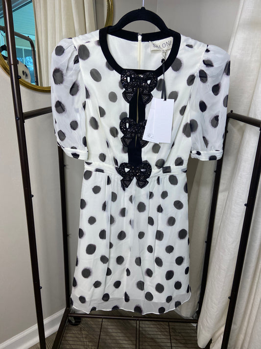 Saloni Jamie Bow Short Dress size 0
