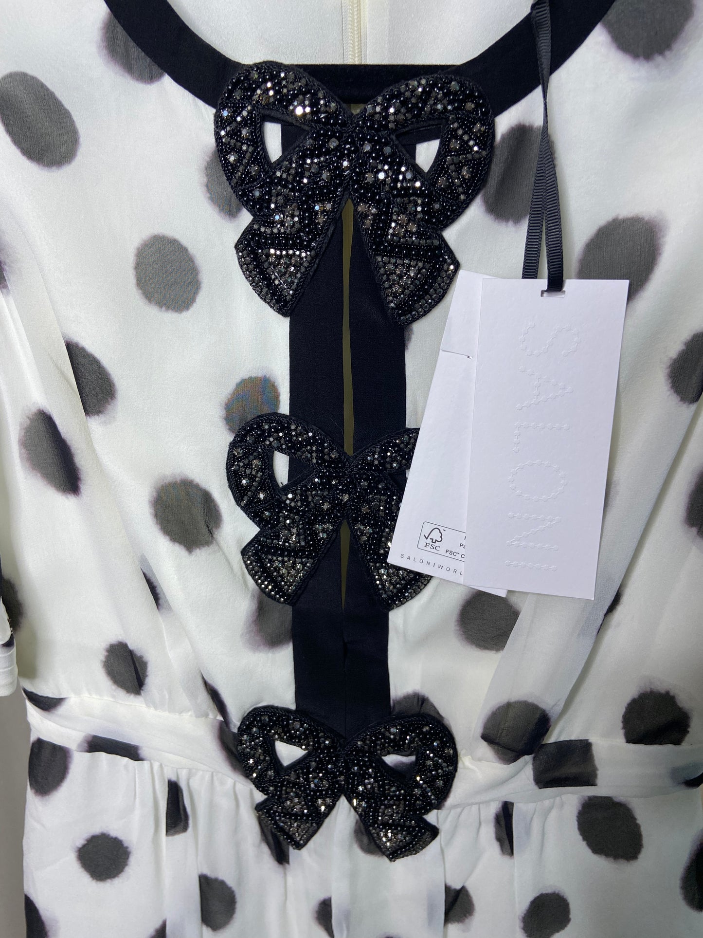 Saloni Jamie Bow Short Dress size 0