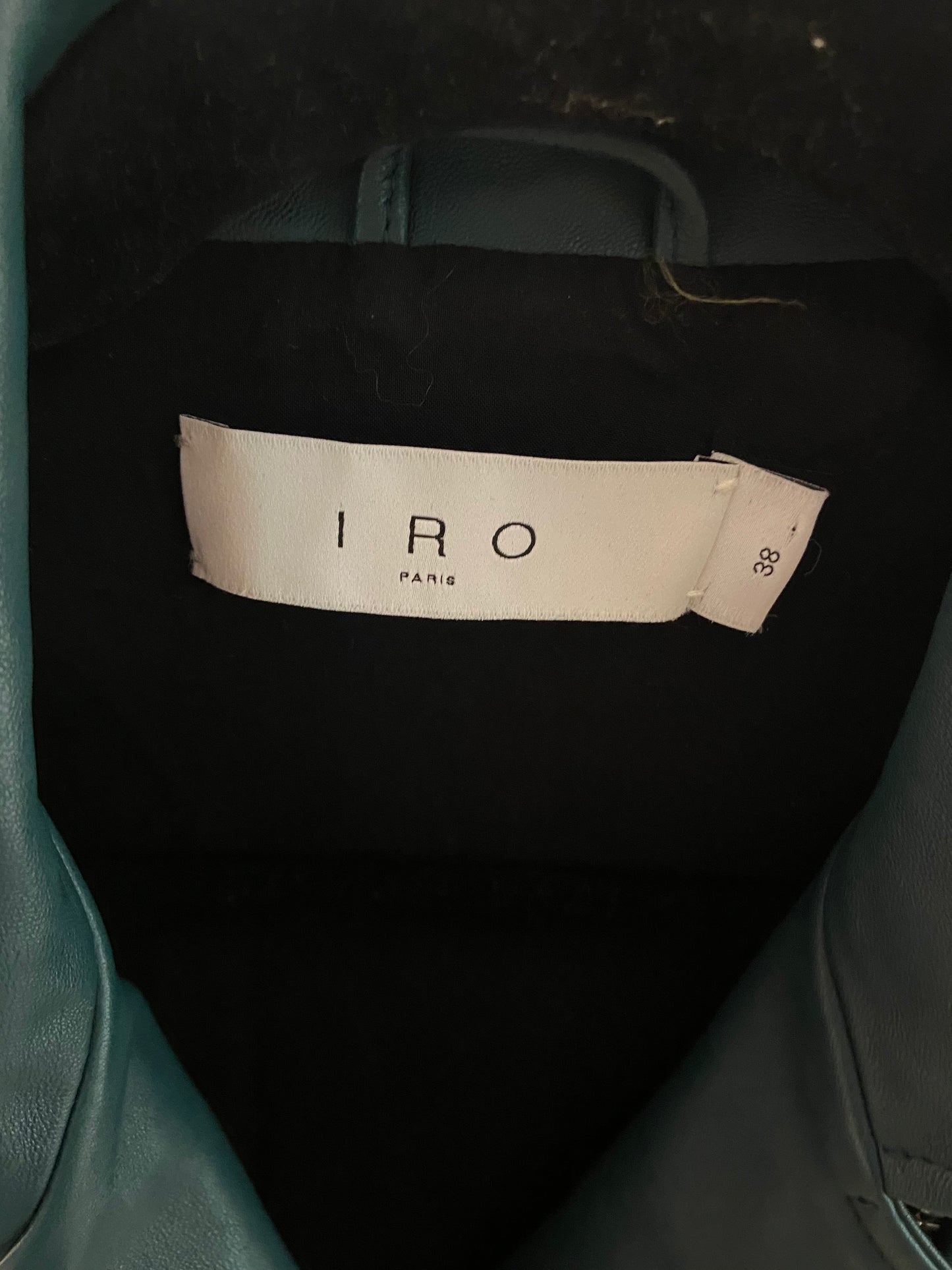 IRO Newhan Leather Jacket size 38 - US 6