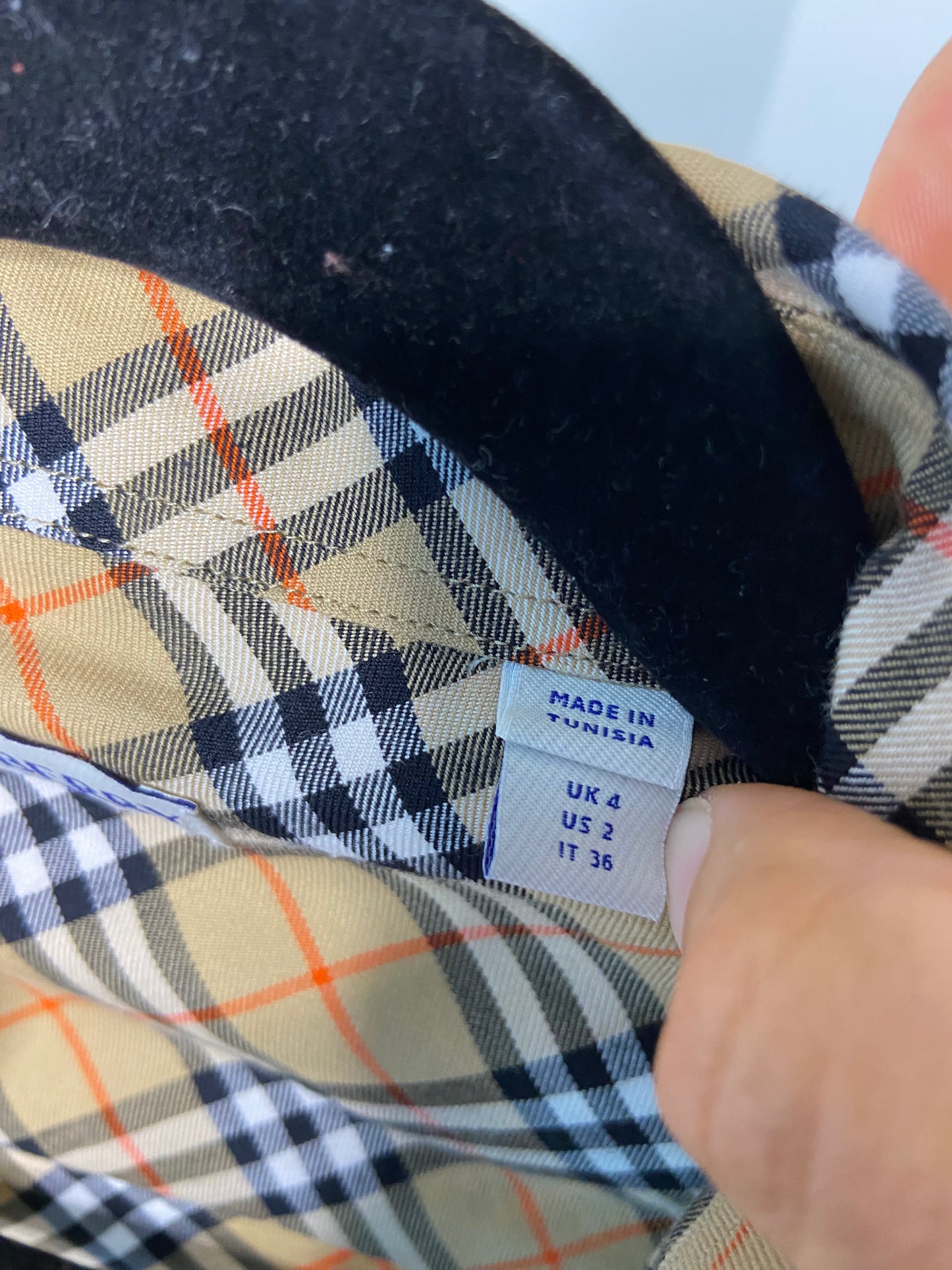 Burberry Checkered Cotton Shirt size 4