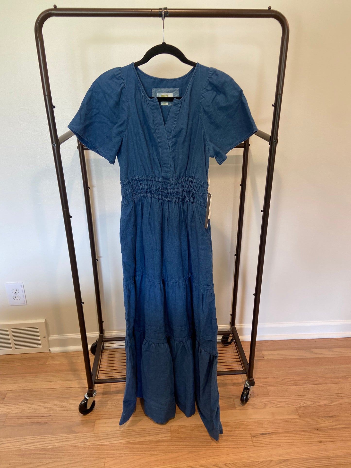 Maeve The Somerset Denim Maxi Dress Chambray Edition size XS