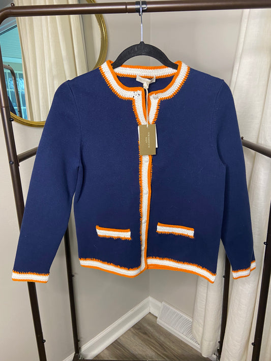 Ann Mashburn Aubrey Cardigan in Navy size S