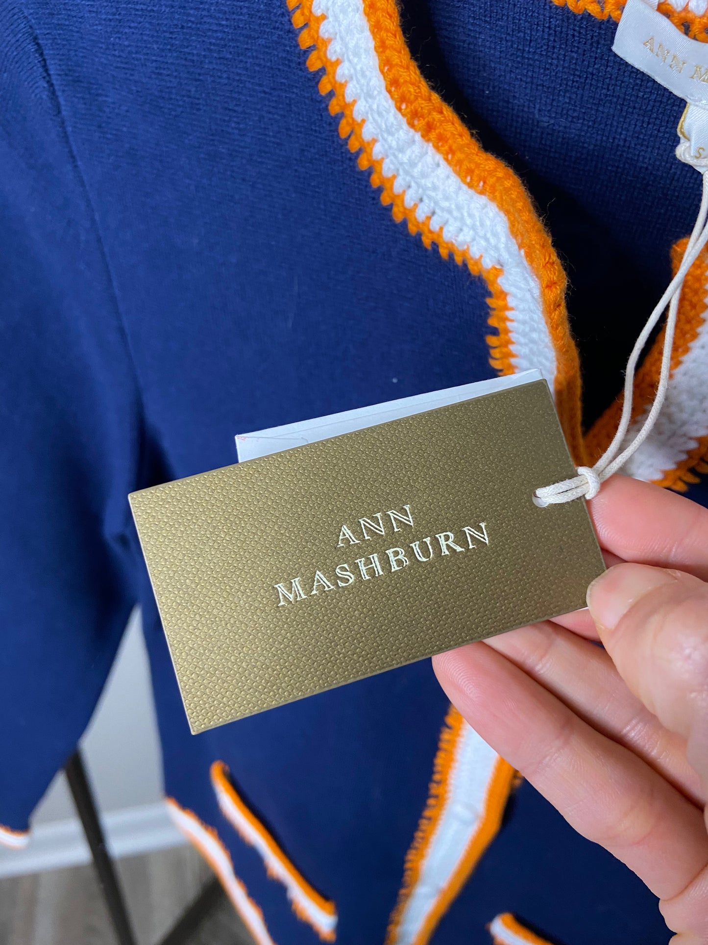 Ann Mashburn Aubrey Cardigan in Navy size S