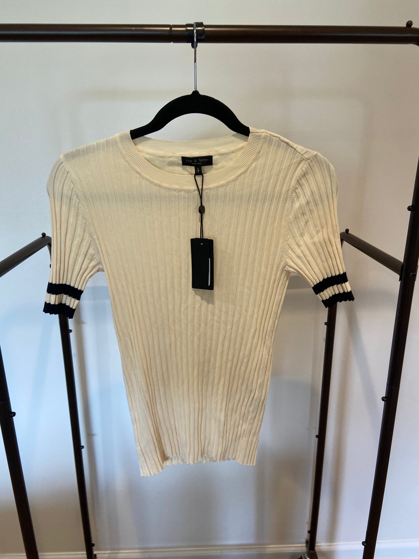 Rag and Bone Madison Short Sleeve Shirt in Turtledove size S