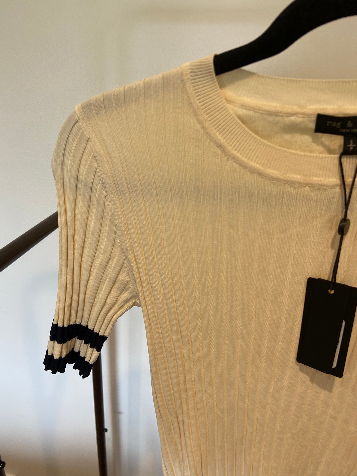 Rag and Bone Madison Short Sleeve Shirt in Turtledove size S