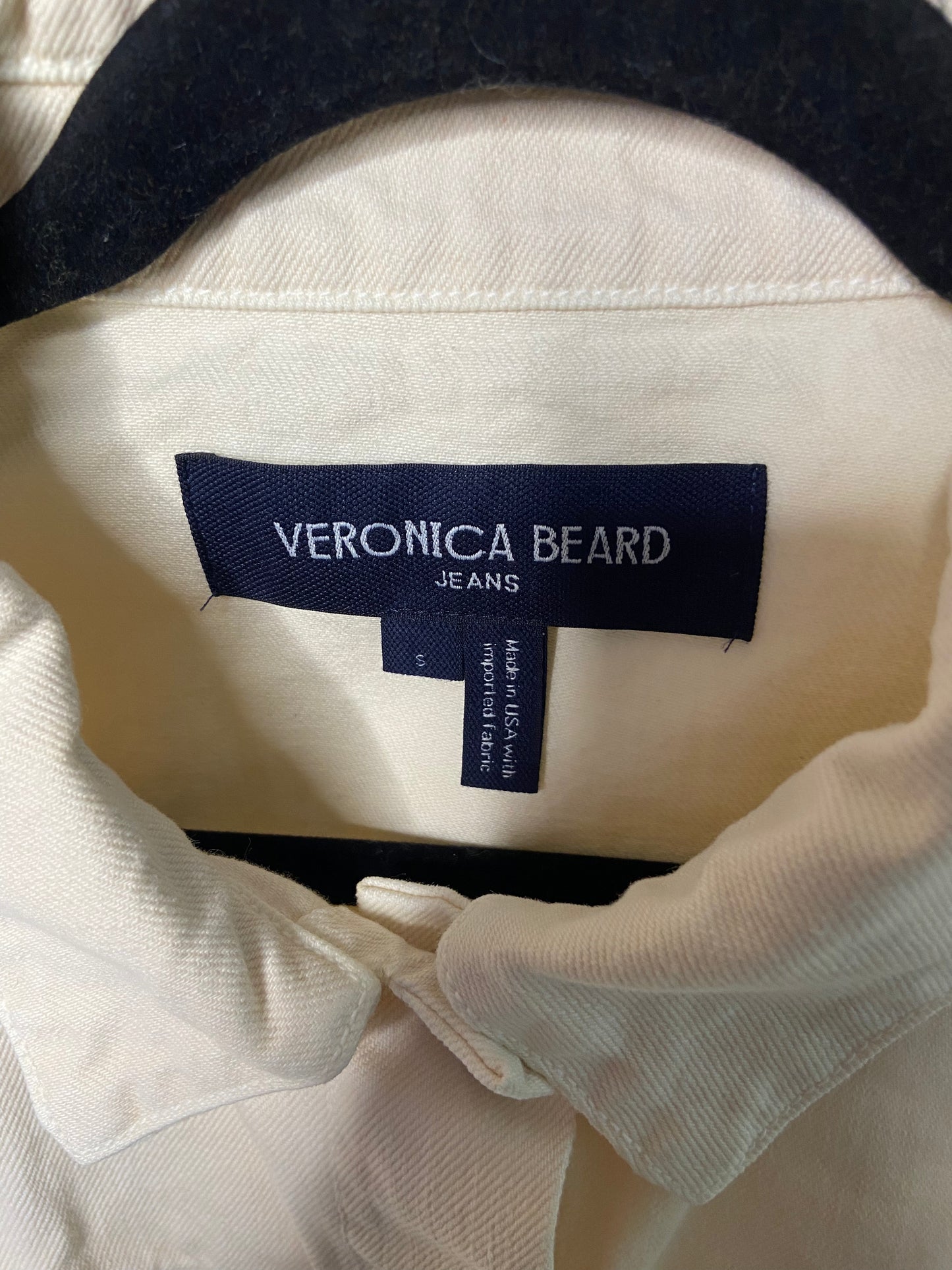 Veronica Beard Raina Short-Sleeved Denim Jacket size S
