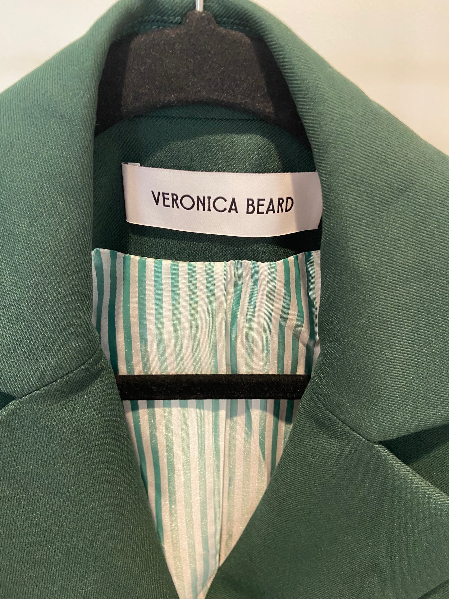Veronica Beard Schuyler Tailored Utility Jacket in Green size 4
