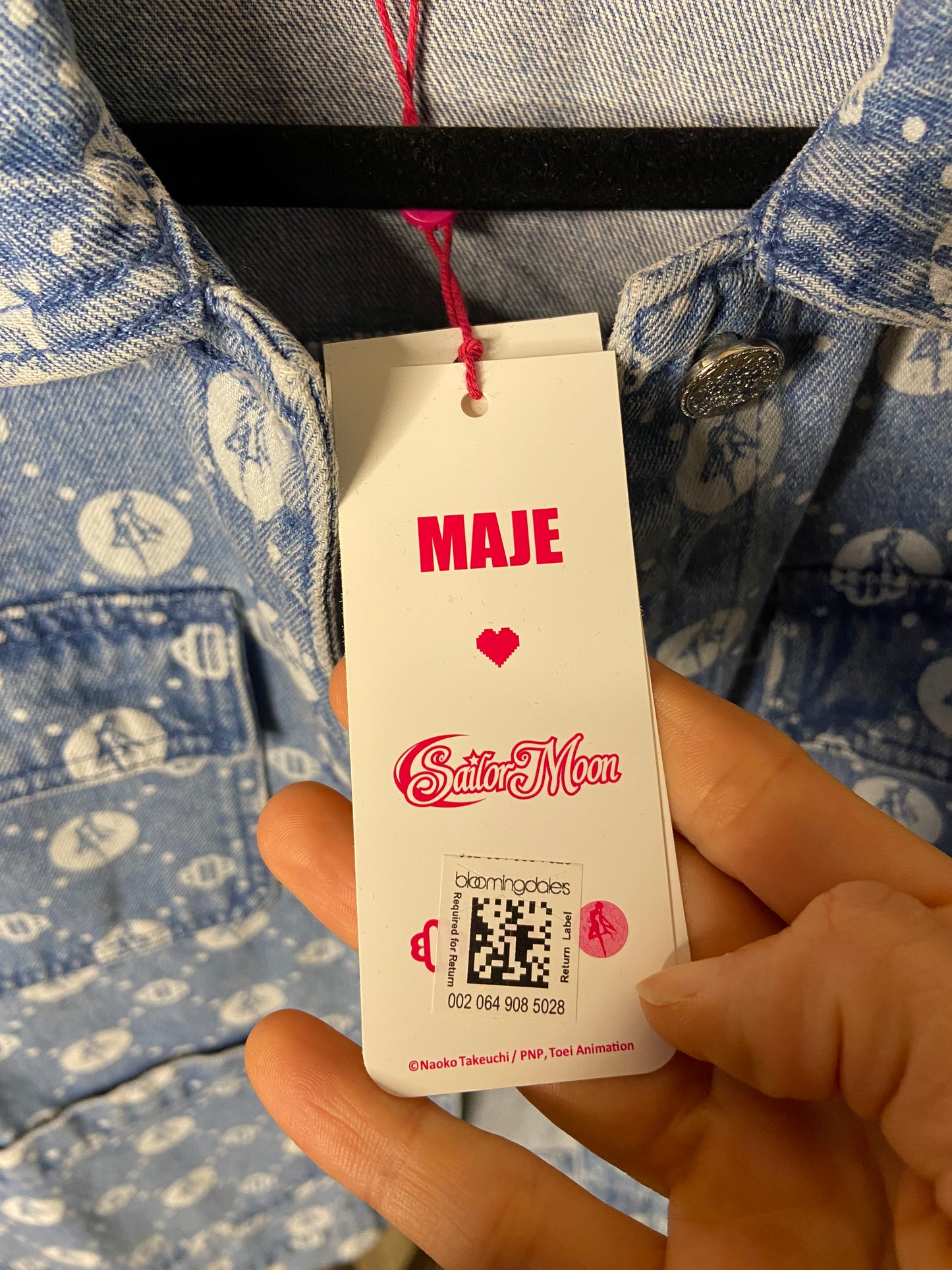 Maje x Sailor Moon Denim Jacket and Skirt sizes 34/36 XS/S