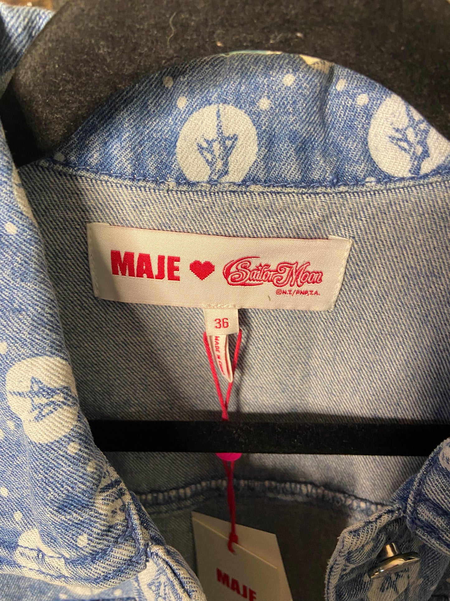 Maje x Sailor Moon Denim Jacket and Skirt sizes 34/36 XS/S