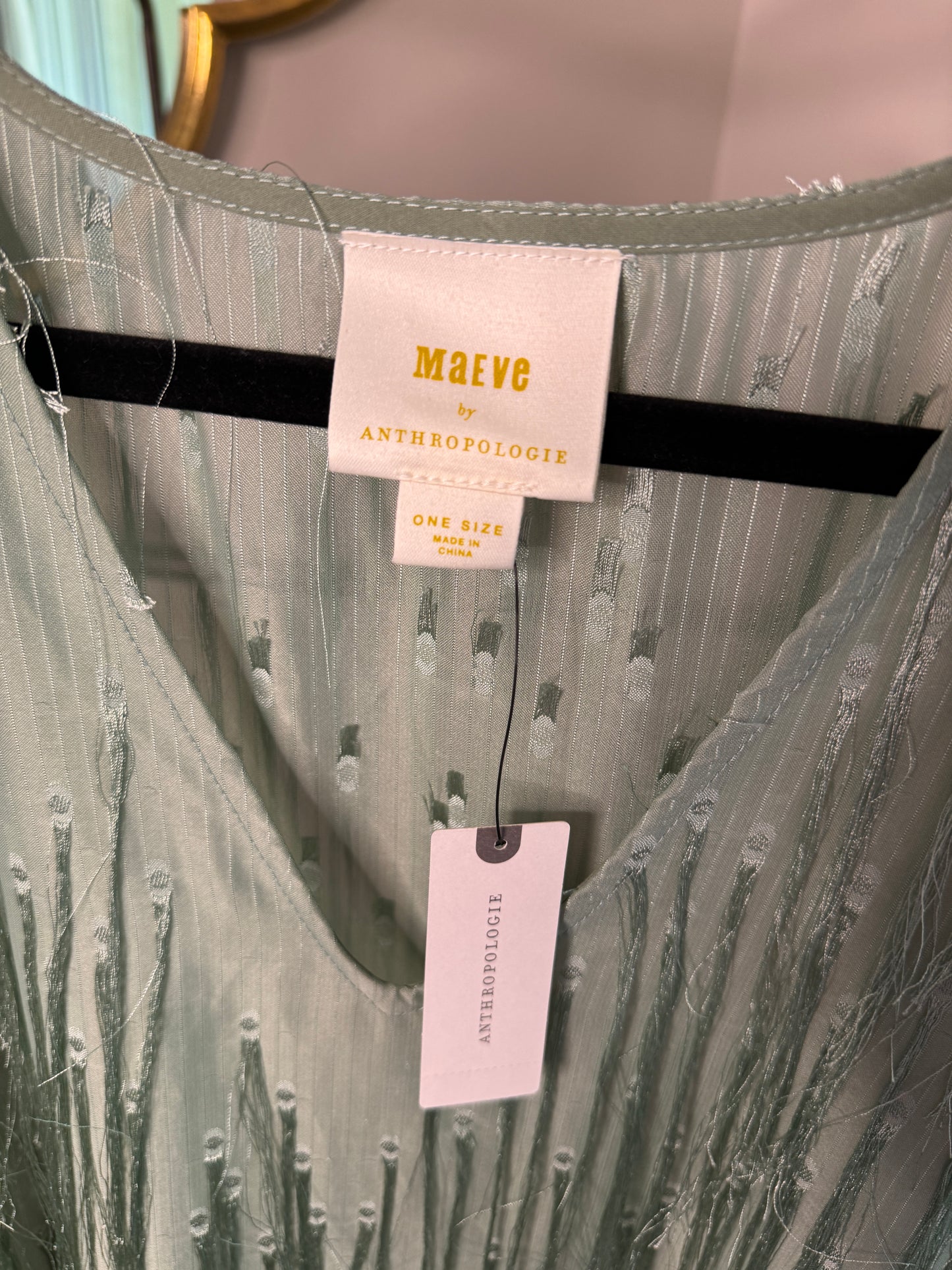 Anthropologie Fringe Kaftan ONLY SIZE