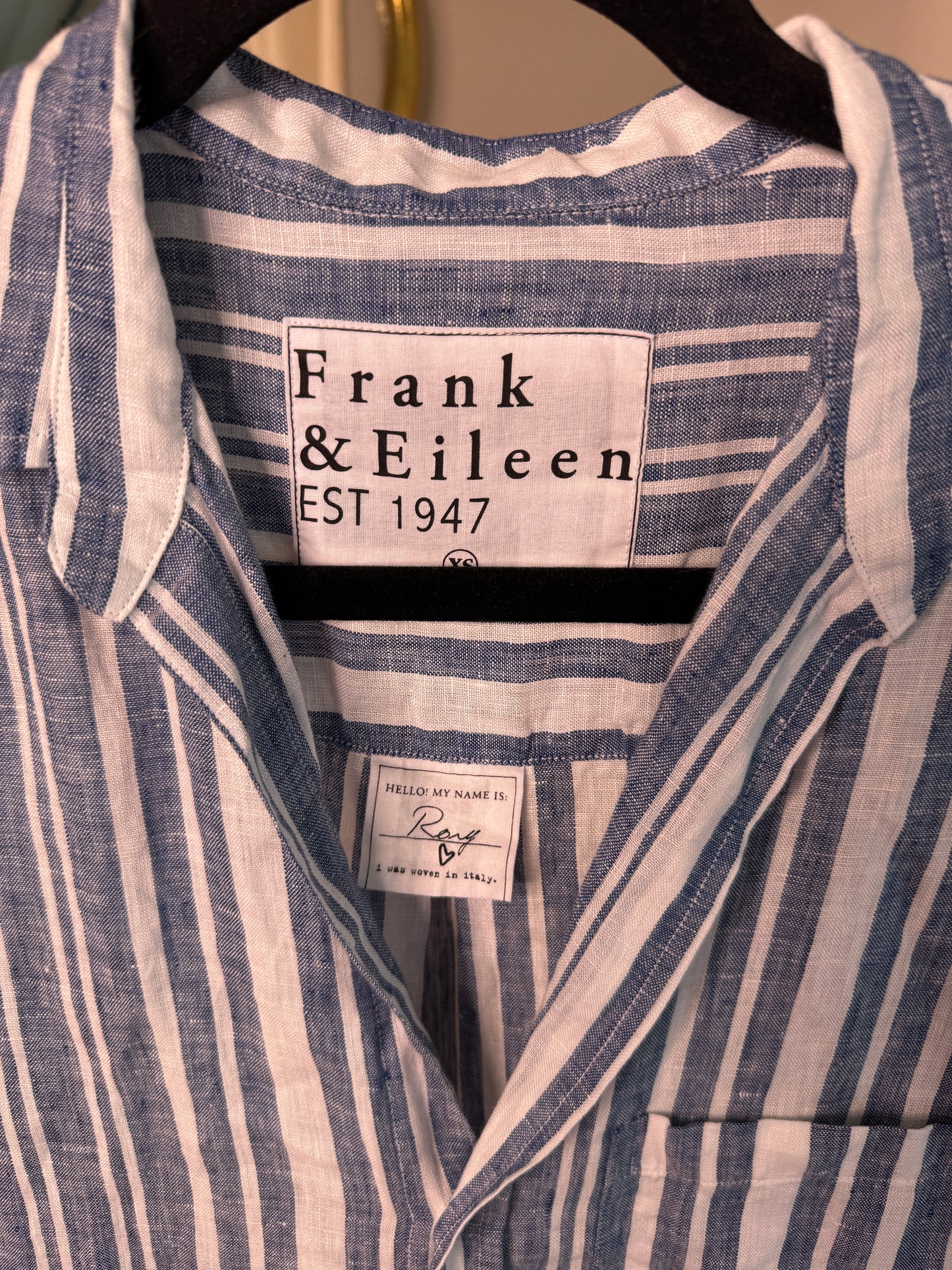 Frank & Eileen Rory Linen Shirt Dress size XS