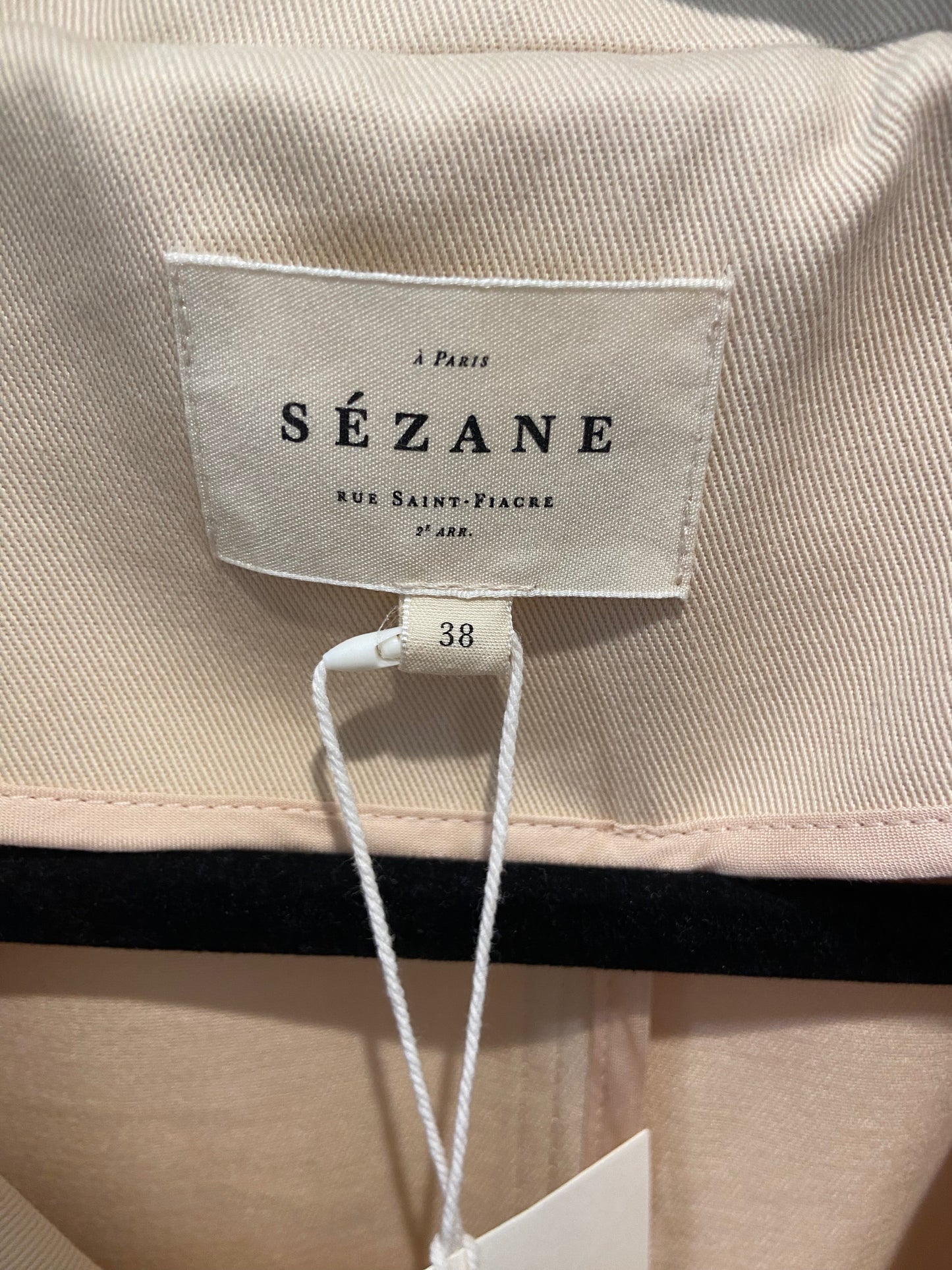Sezane Pierce Trench Coat in Beige size 38 US 6