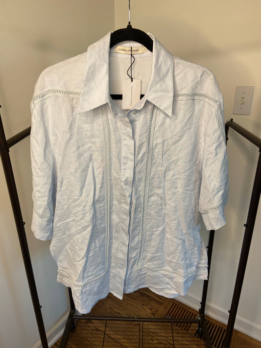 Camilla and Marc Fortuna Shirt in Ice Blue size 4