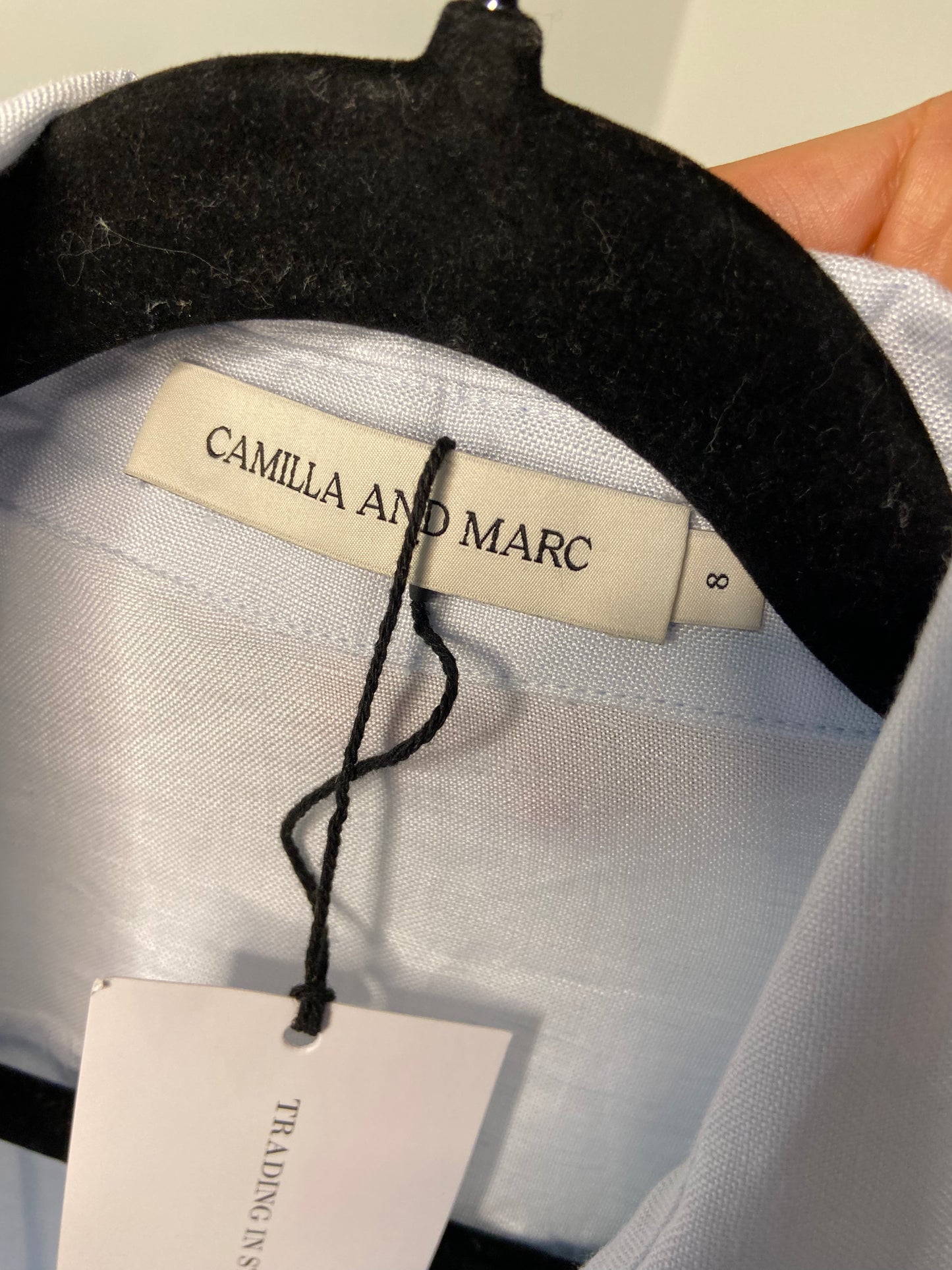 Camilla and Marc Fortuna Shirt in Ice Blue size 4
