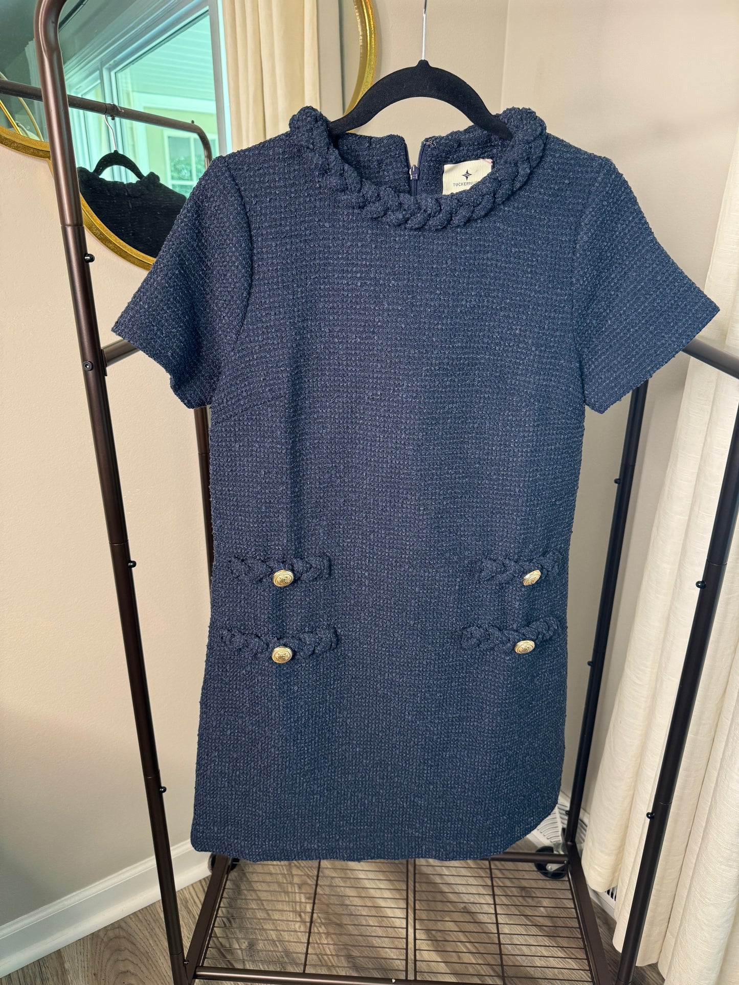 Tuckernuck Jackie Mini Dress Navy Blue size S