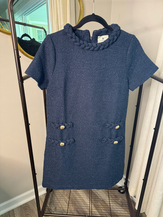 Tuckernuck Jackie Mini Dress Navy Blue size S