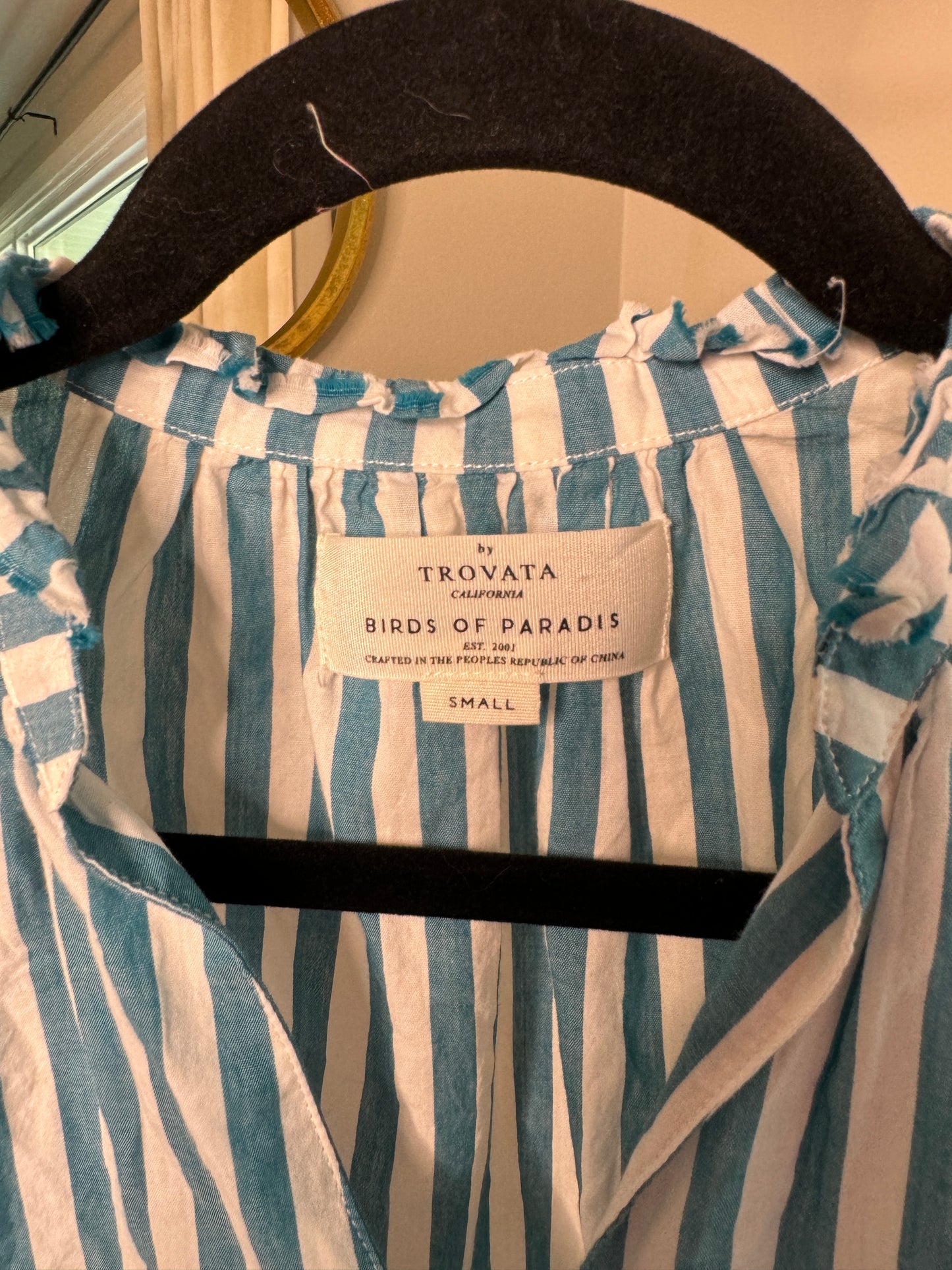 Trovata Nikki Gathered Blouse size S