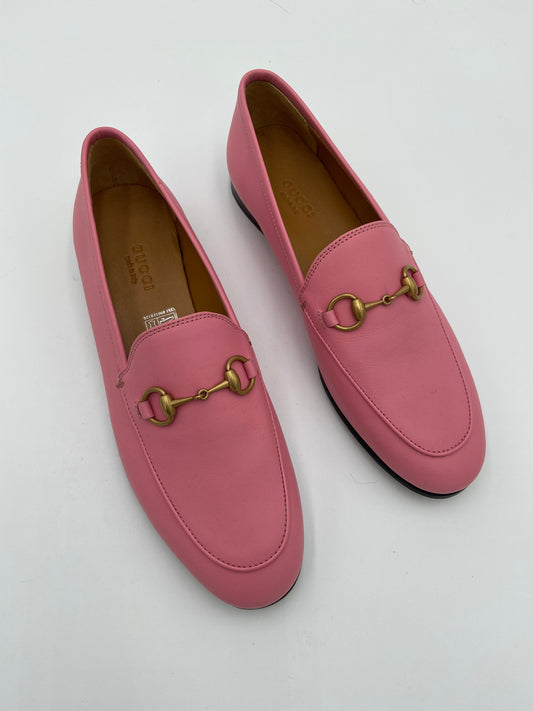 Gucci Jordaan Loafers Butterfly Pink size 37