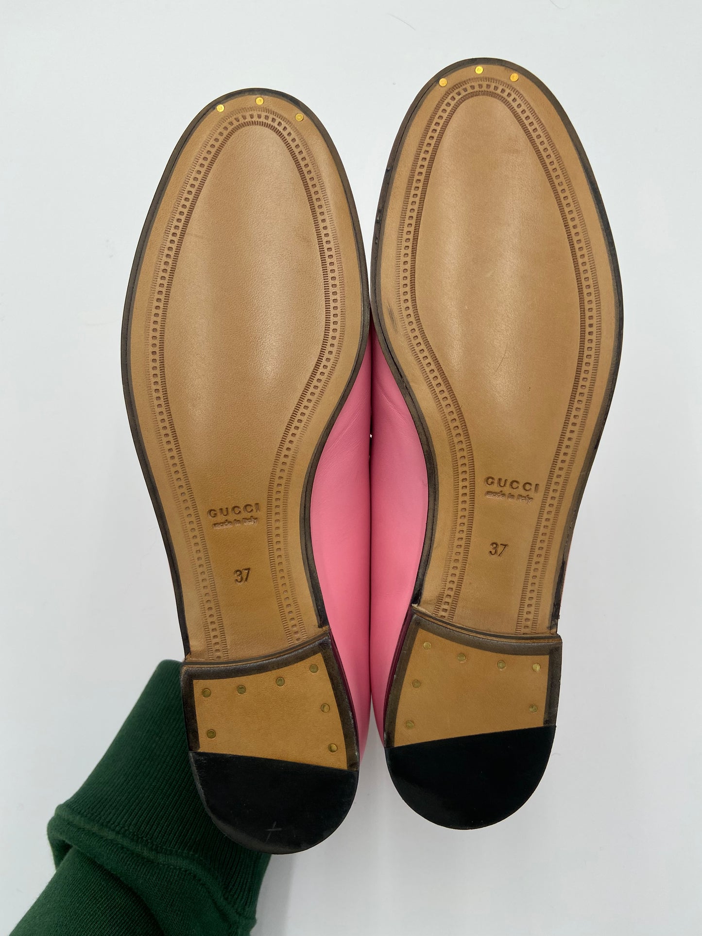 Gucci Jordaan Loafers Butterfly Pink size 37