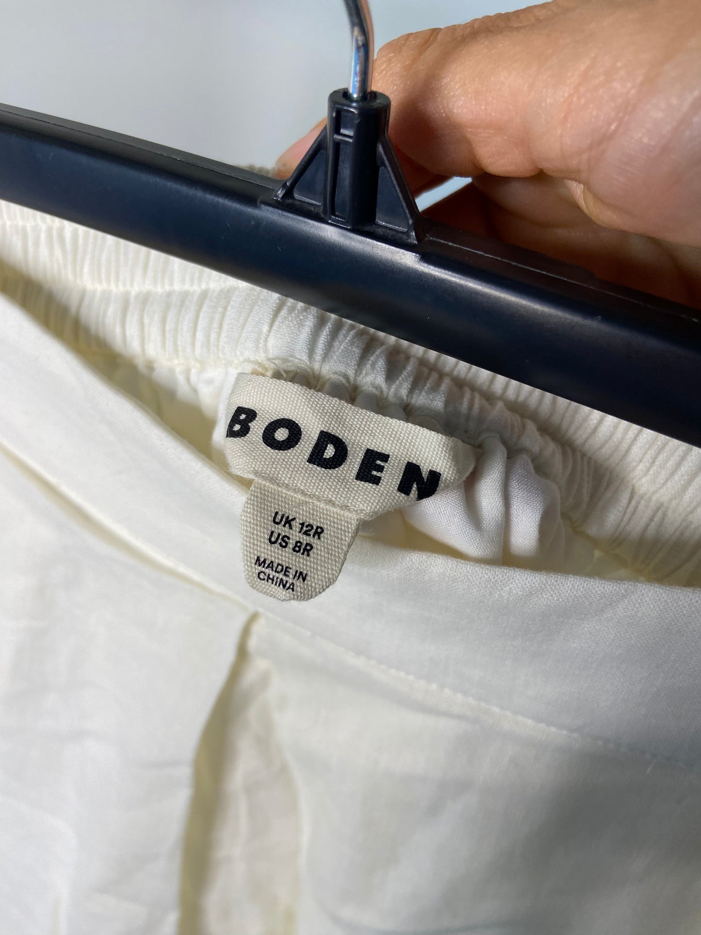 Boden Verity Embroidered Linen Skirt size 8