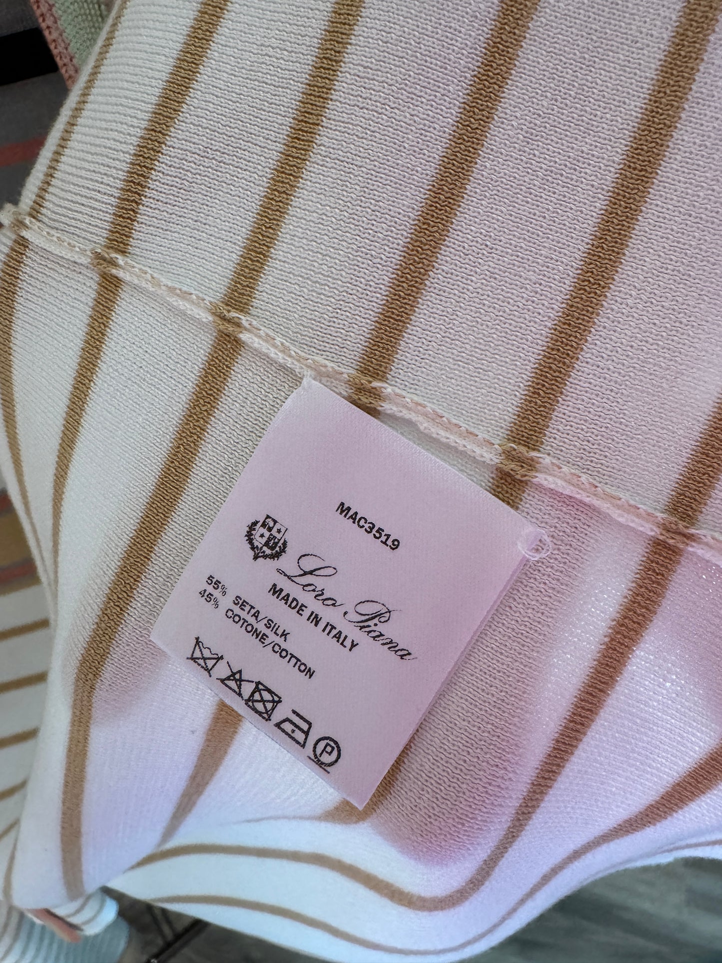 Loro Piana Sorbonne Cotton Knit Jacket and Skirt Set size M/10