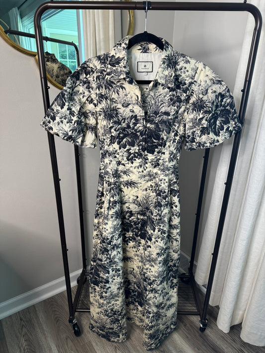 Tuckernuck Cypress Noir Delaney Midi Dress size S