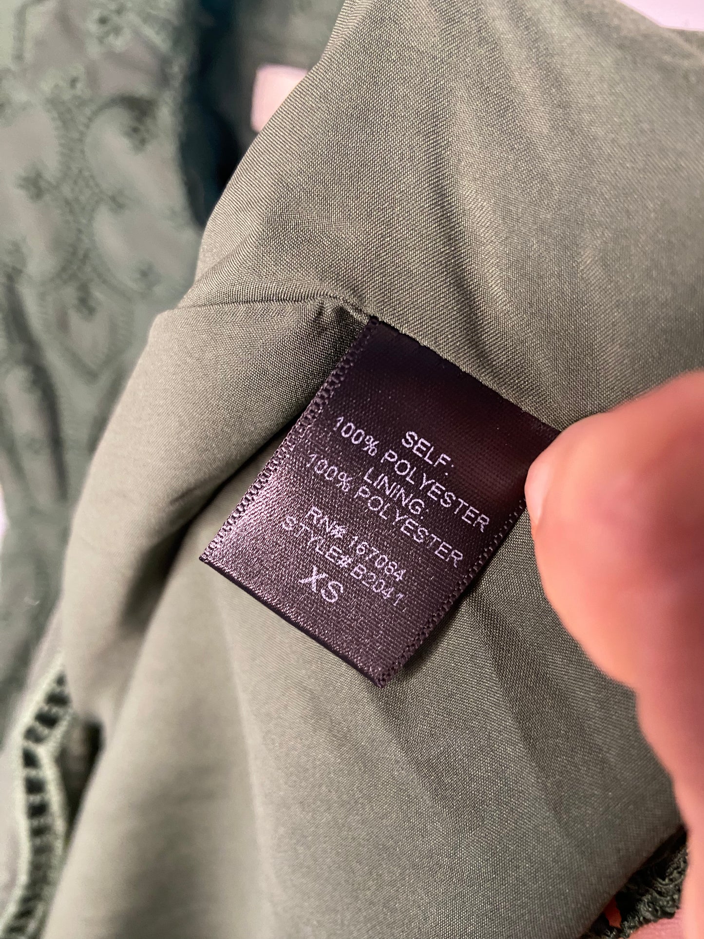 Tuckernuck Olive Eyelet Delaney Dress size XS