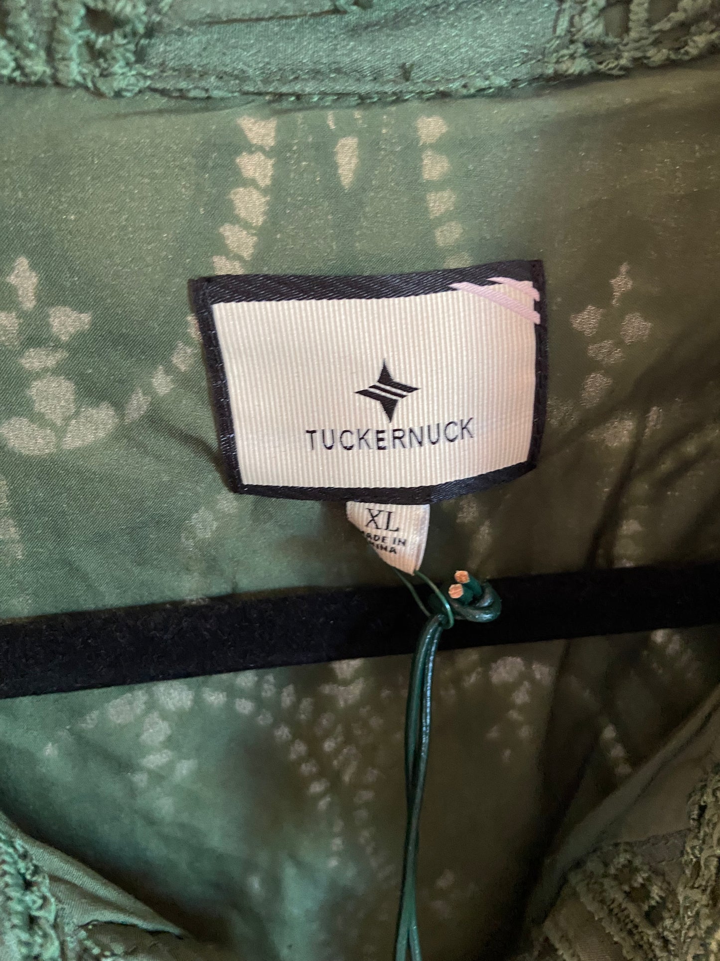 Tuckernuck Olive Eyelet Delaney Dress size XL