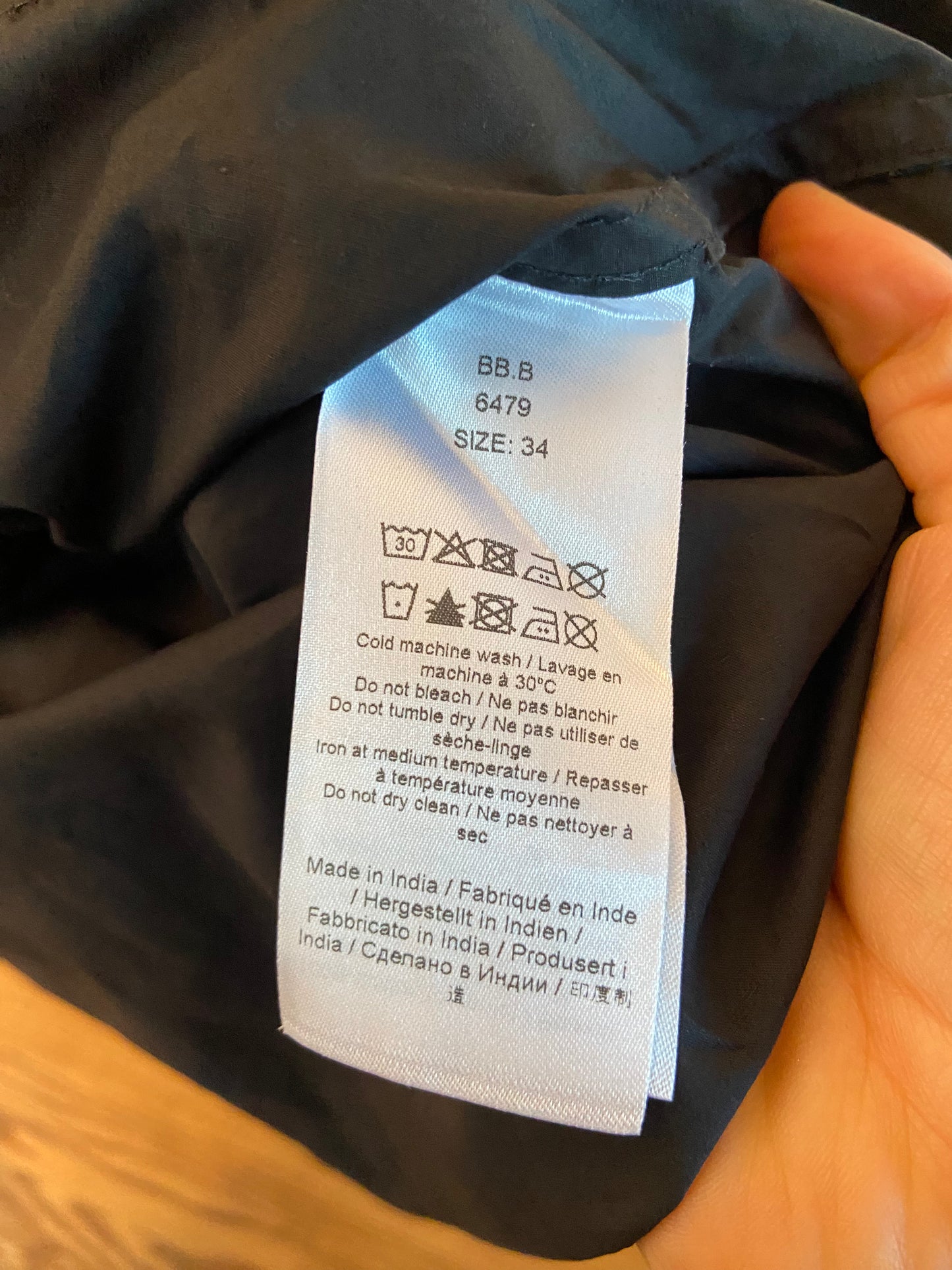 Ganni Black Poplin Midi Dress size 2