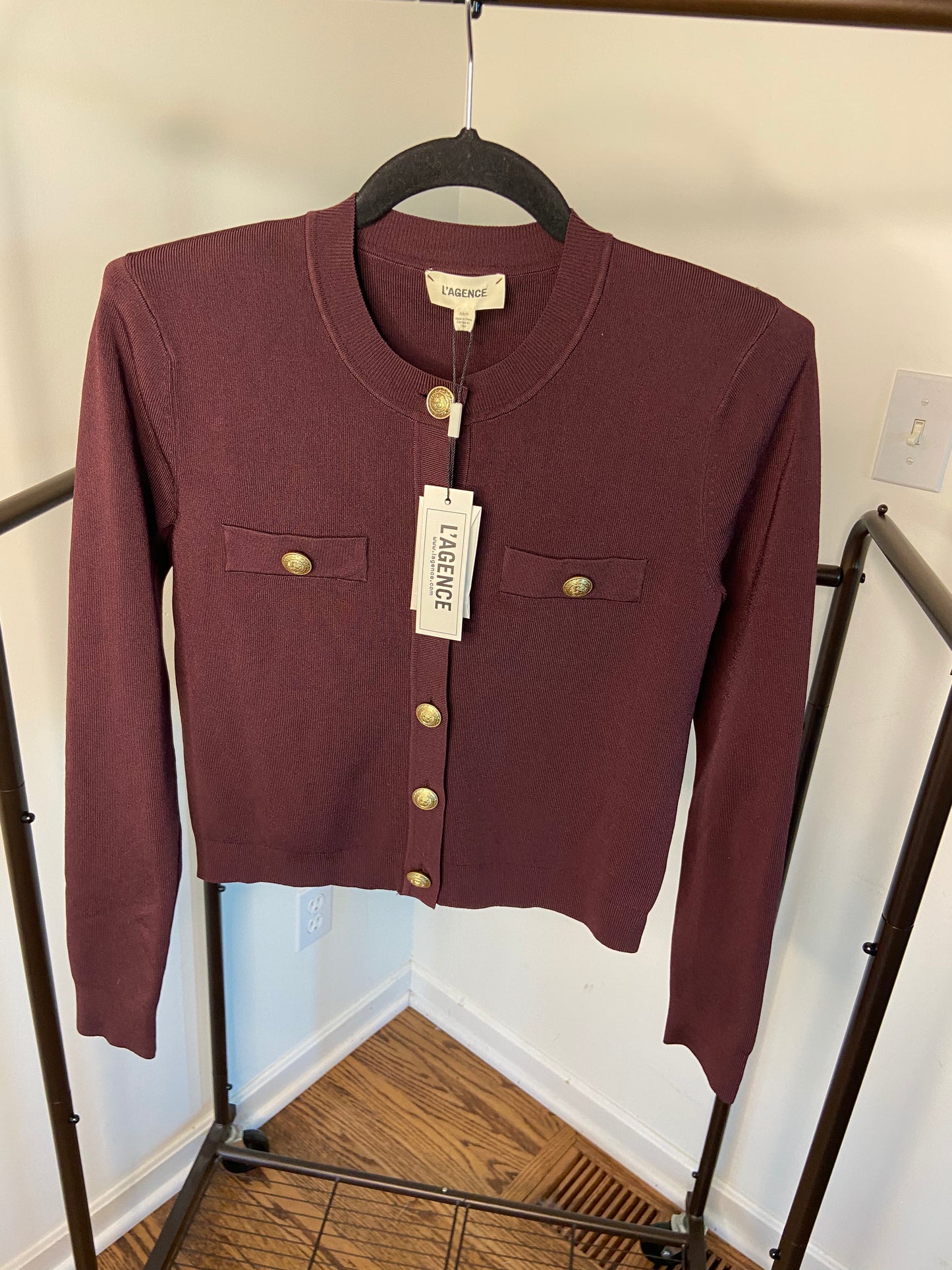 L'Agence Toulouse Cropped Cardigan size Xs