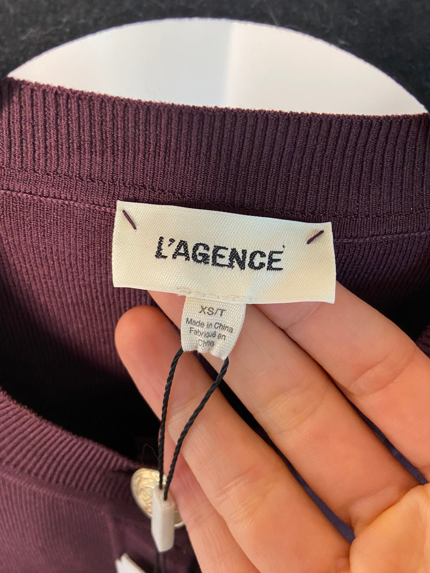 L'Agence Toulouse Cropped Cardigan size Xs