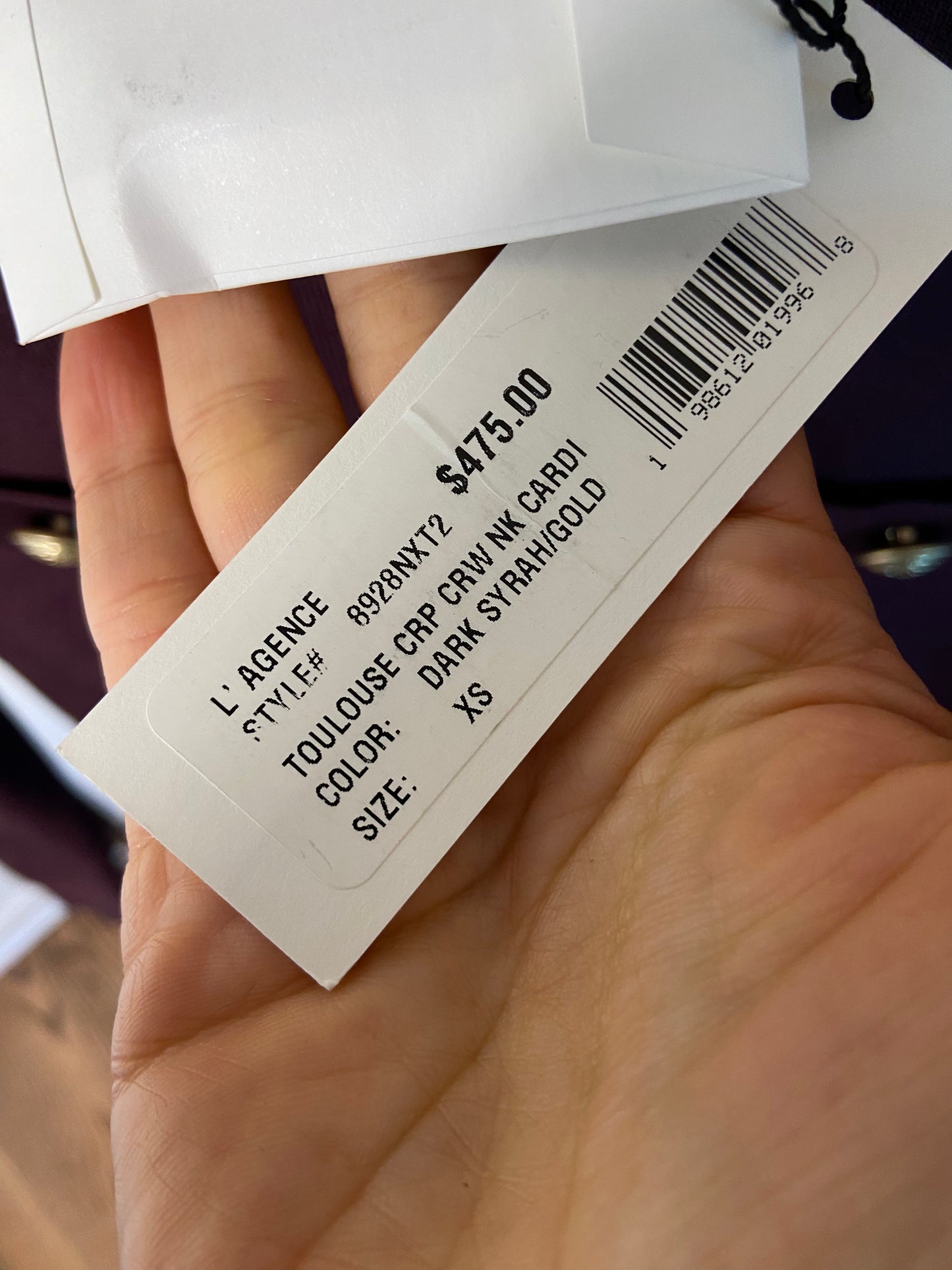 L'Agence Toulouse Cropped Cardigan size Xs