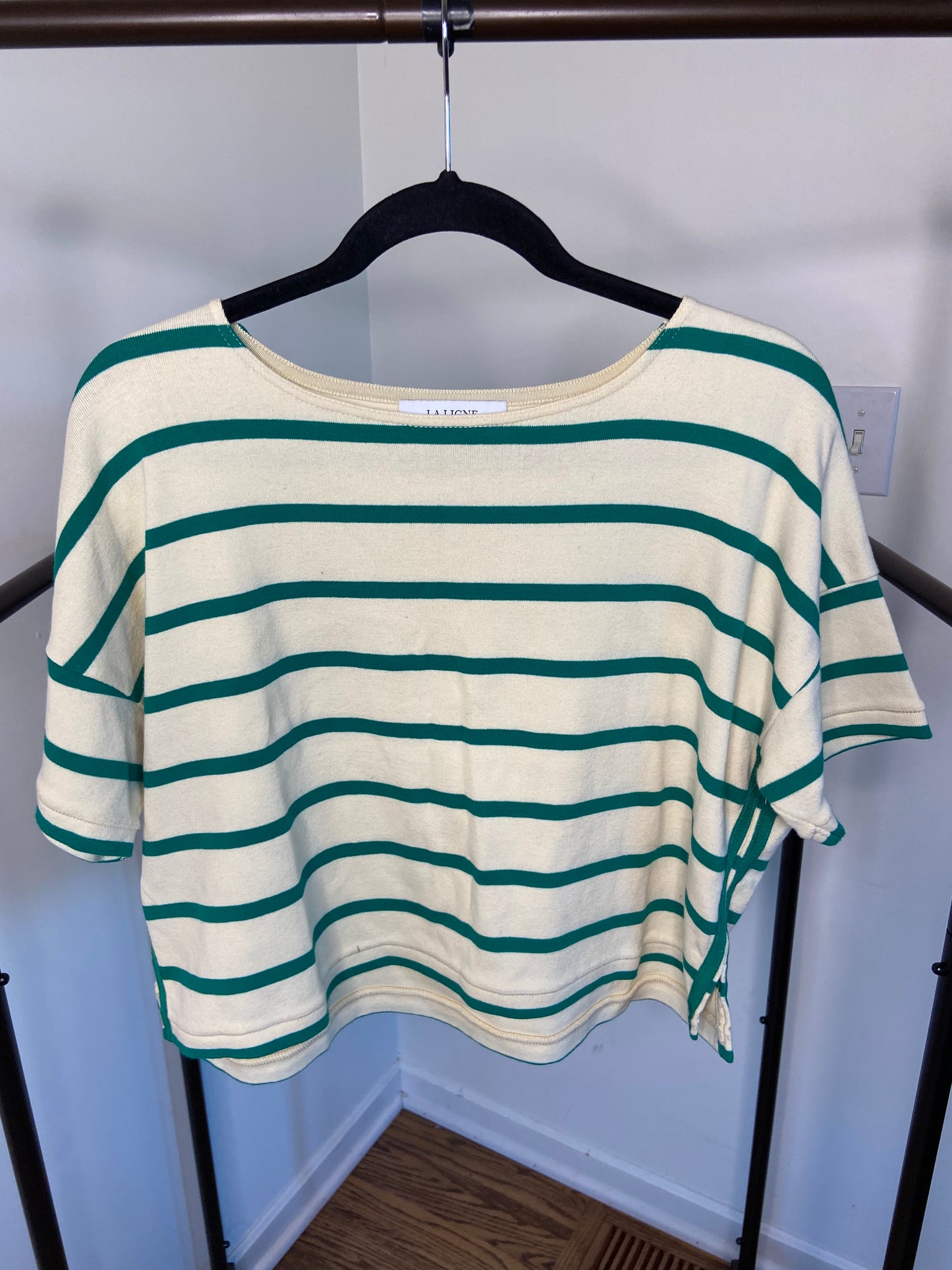 La Ligne Short Sleeve Breton Tee size M