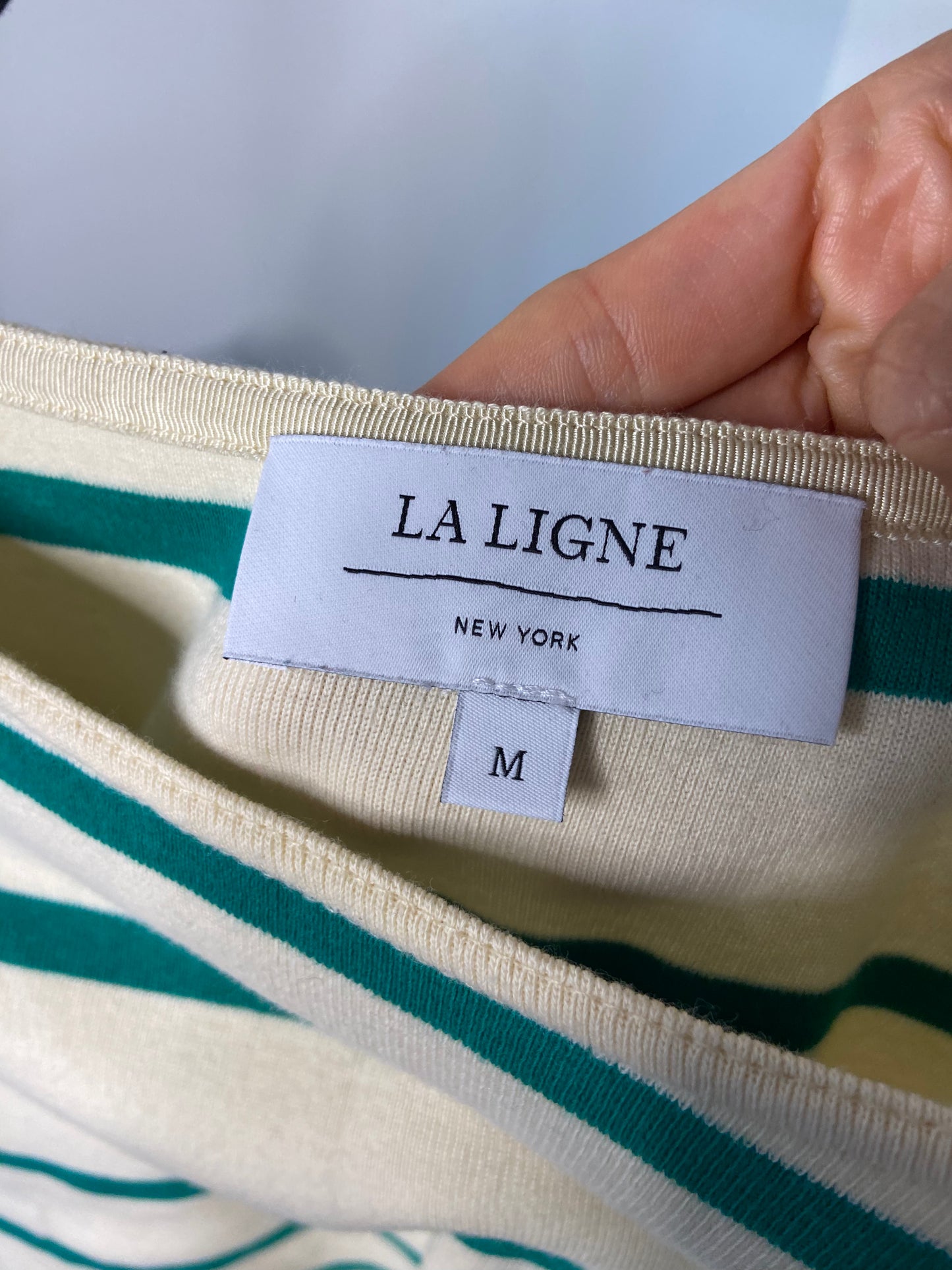 La Ligne Short Sleeve Breton Tee size M