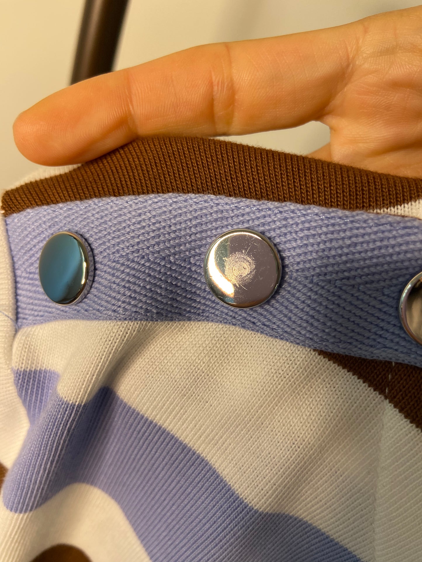 Veronica Beard Hovey Striped Cotton Top size XL