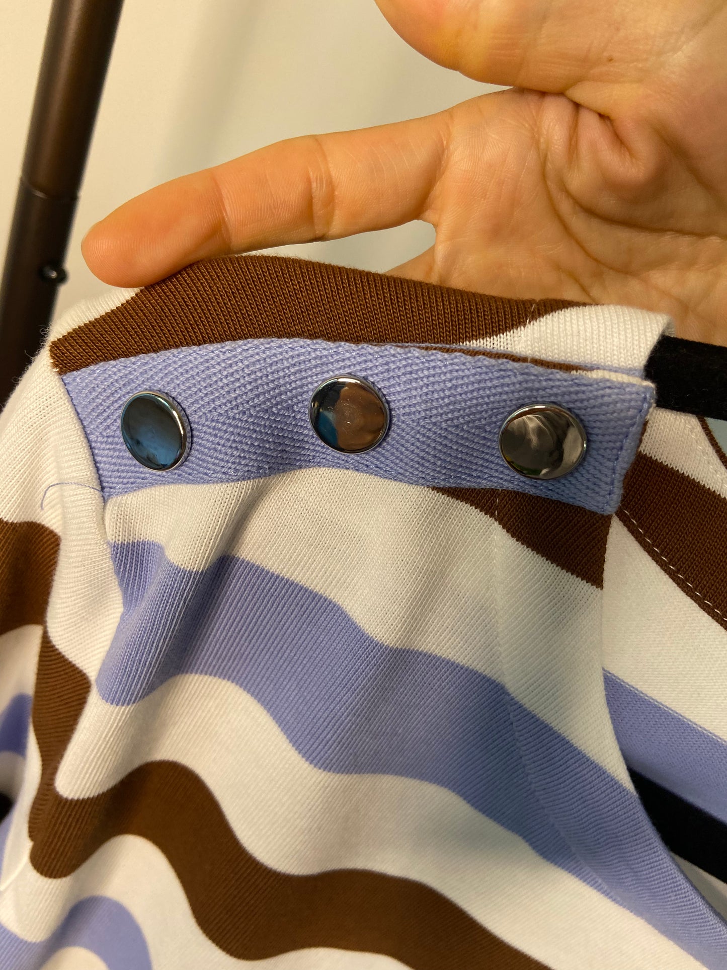 Veronica Beard Hovey Striped Cotton Top size XL