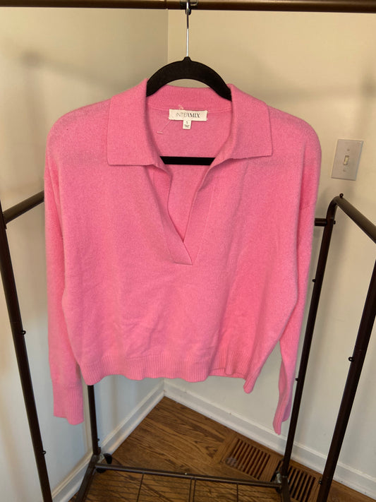 Intermix Hillary Cashmere Polo Sweater size S