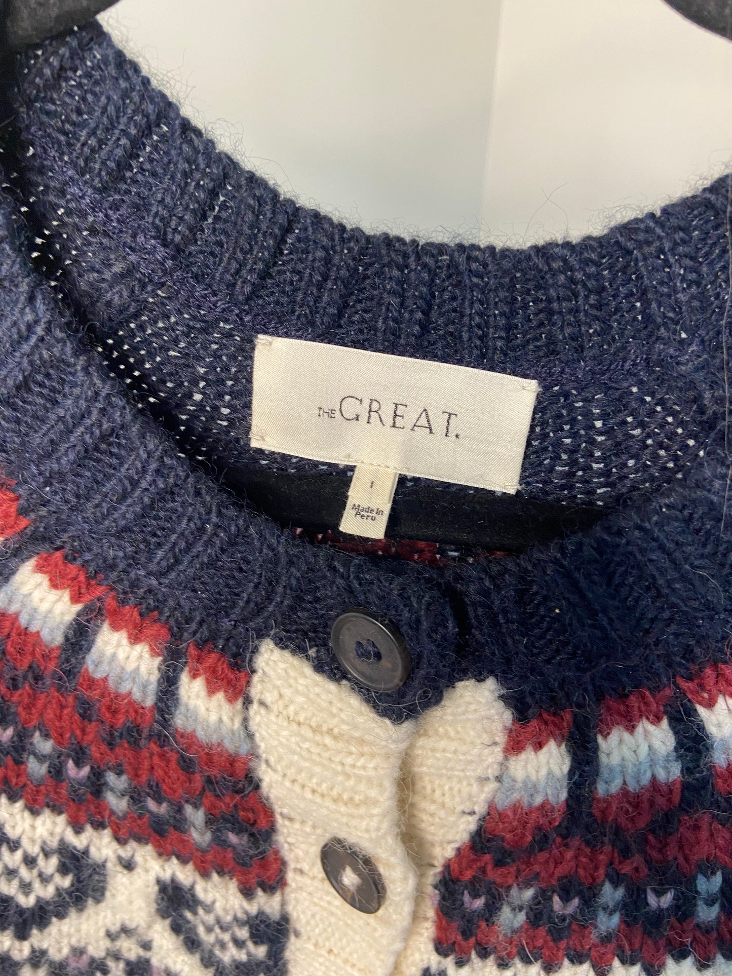 The Great The Heart Fair Isle Cardigan size S